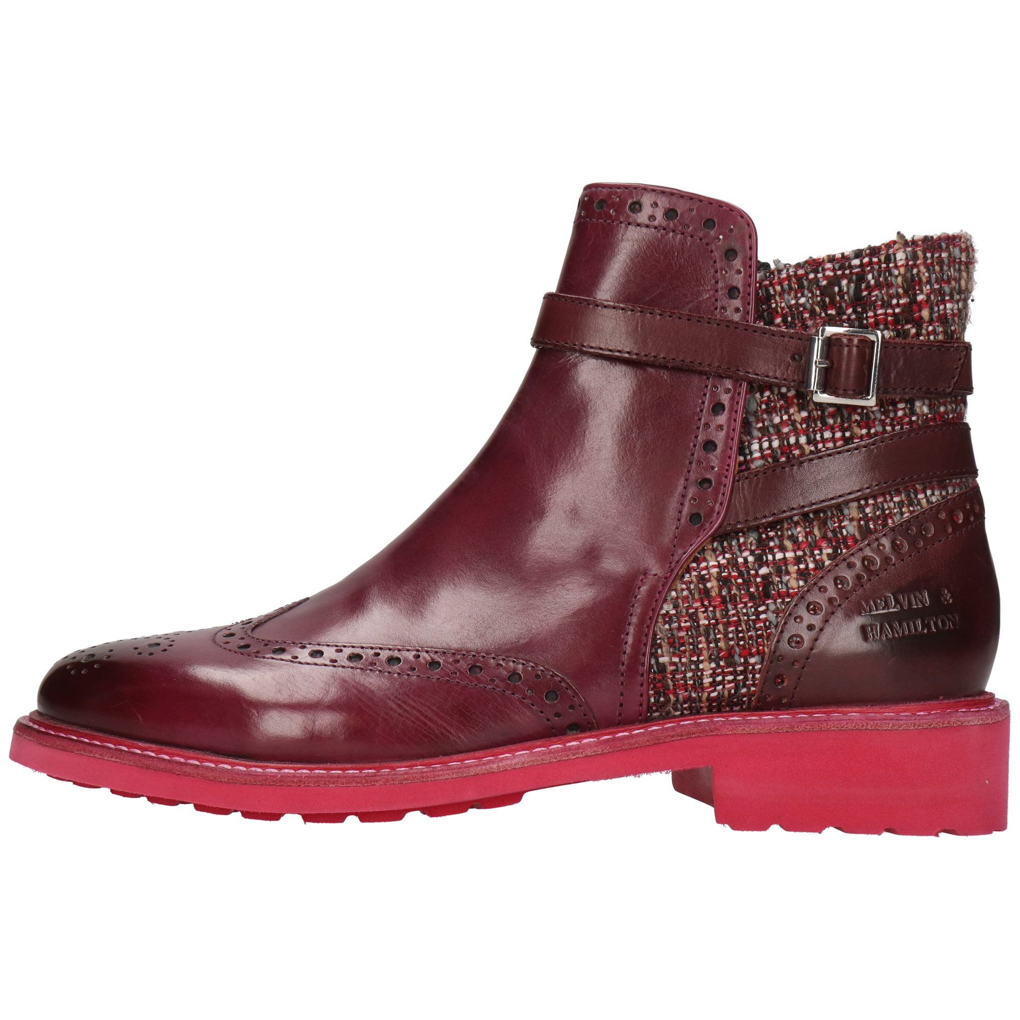 Melvin & Hamilton Selina 25 Leder-Jodhpur Boots für Damen Stiefelette Flache Absätze, Echtes Leder, Vegetabile Gerbung