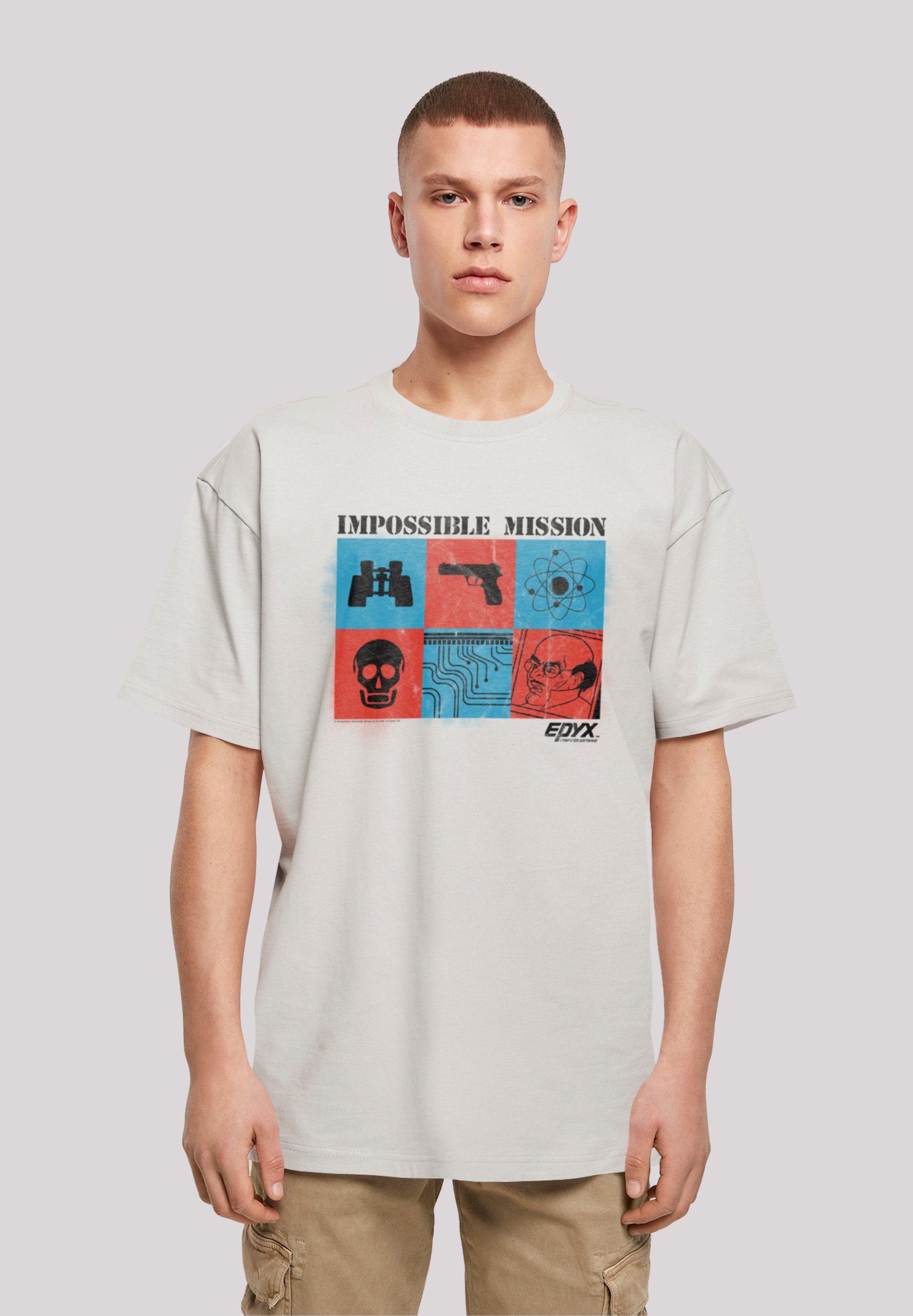 F4NT4STIC T-Shirt Impossible Mission lightasphalt Print Gaming SEVENSQUARED Retro