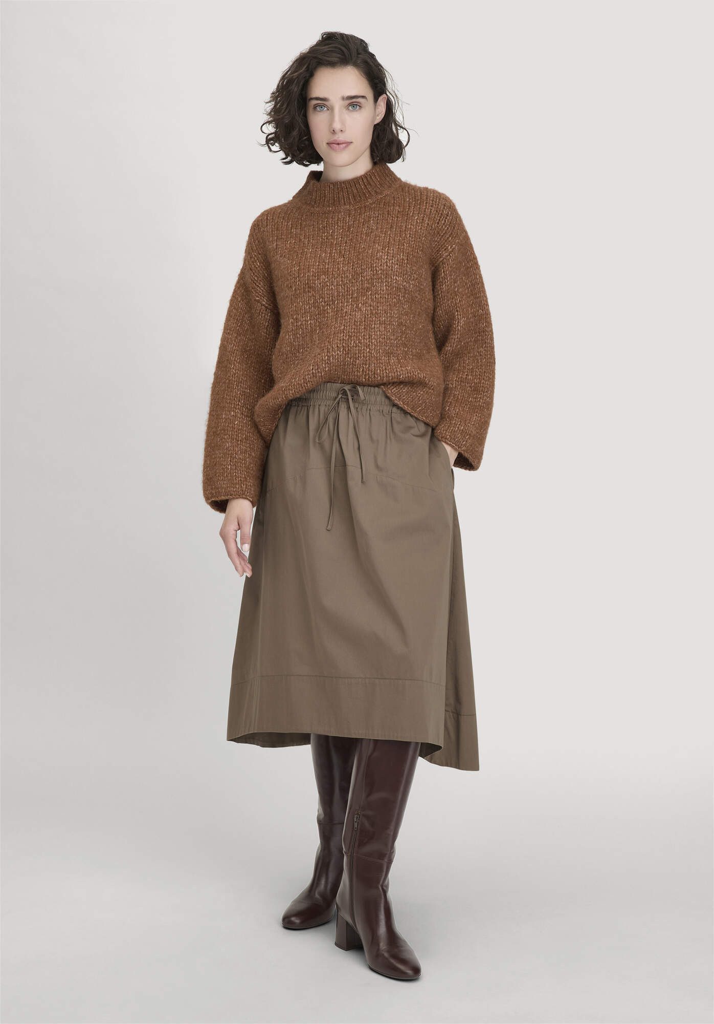 Hessnatur Midirock Relaxed aus reiner Bio-Baumwolle (1-tlg) günstig online kaufen