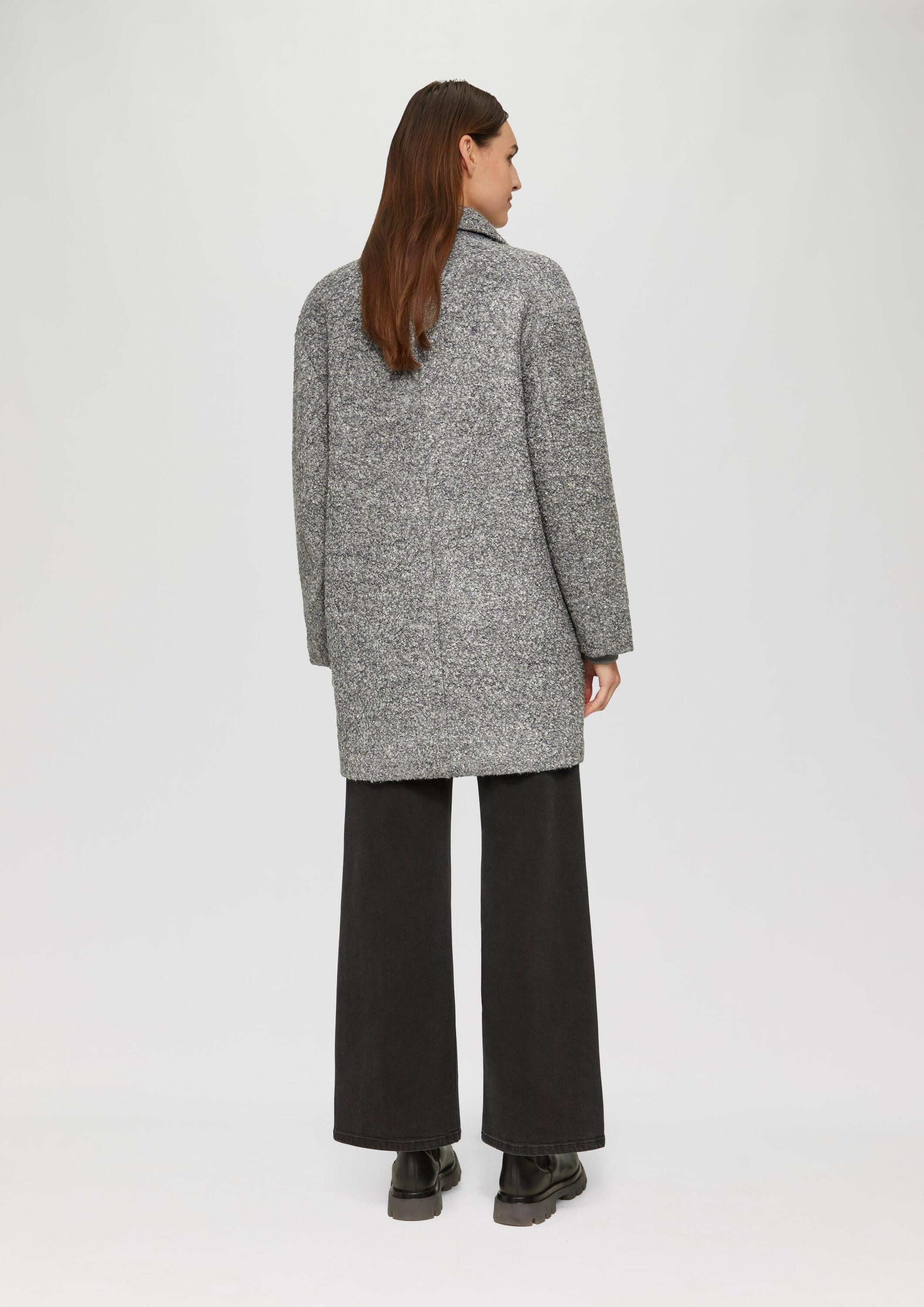 s.Oliver Funktionsmantel Outdoor-Mantel Bouclé-Mantel im Relaxed Fit