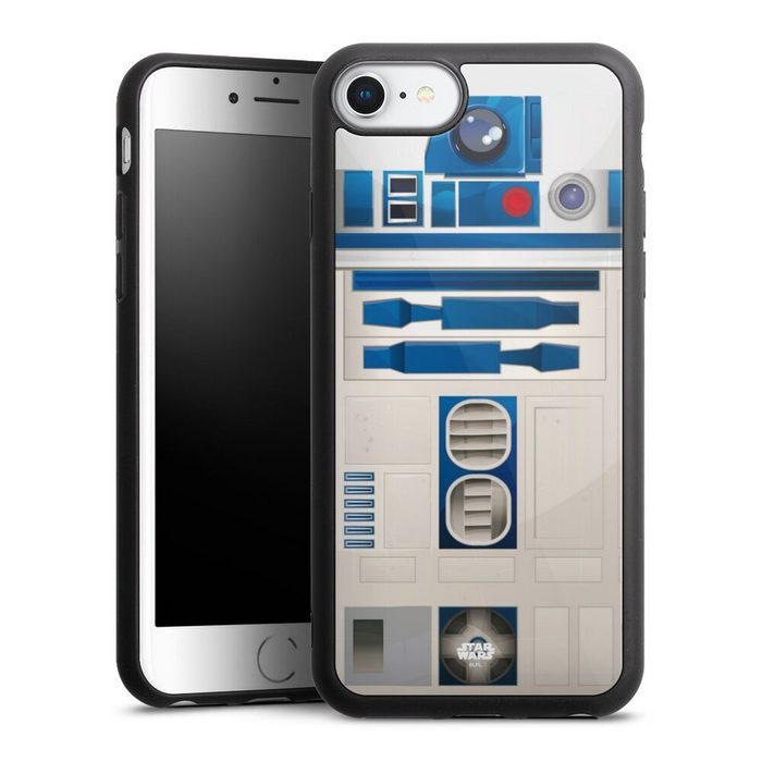 DeinDesign Handyhülle Star Wars R2D2 Fanartikel R2D2 Closeup - Star Wars Apple iPhone 8 Gallery Case Glas Hülle Schutzhülle 9H Gehärtetes Glas