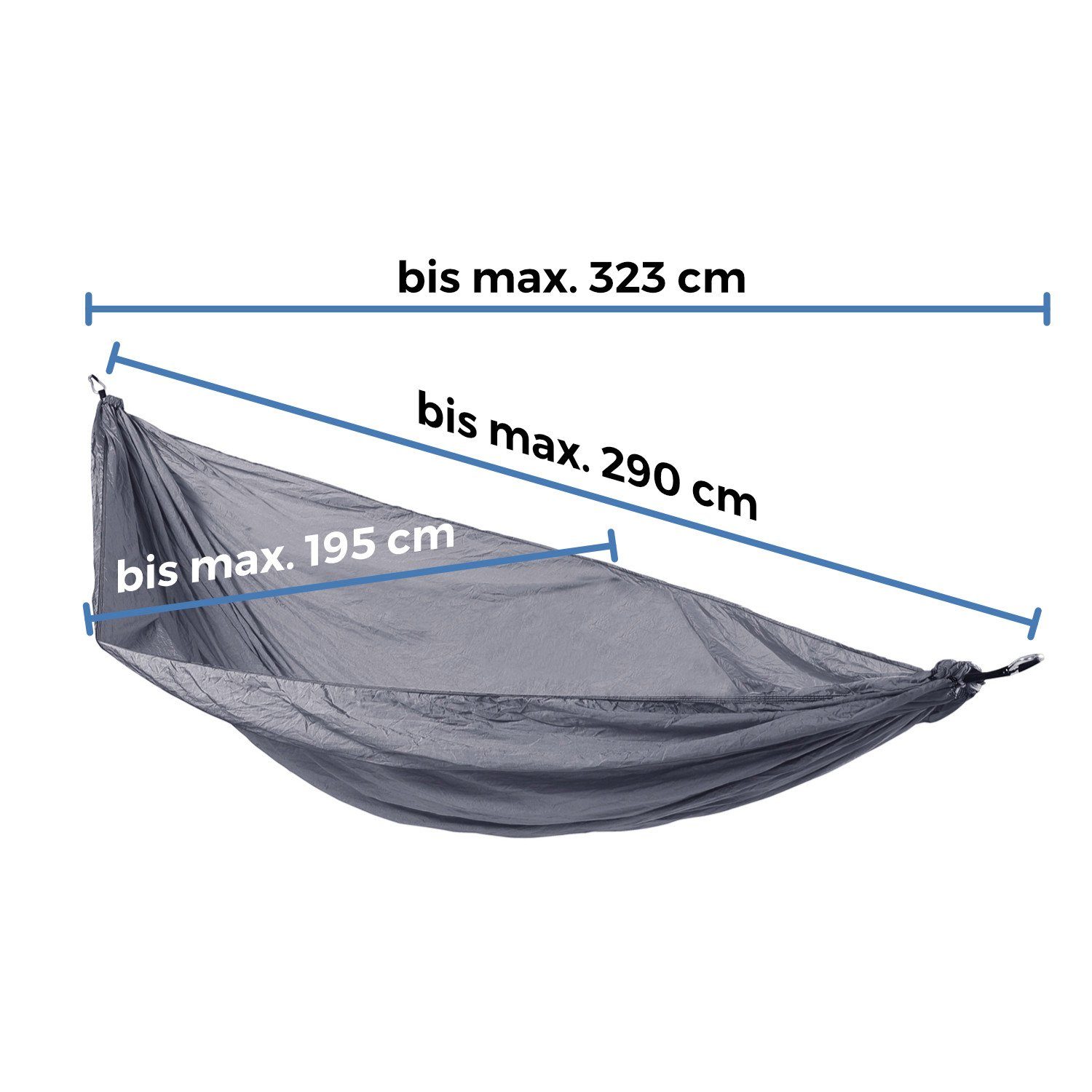 SVITA Hängematte SVITA Outdoor Hängematte, aus Fallschirmnylon – Bild 5 von 5