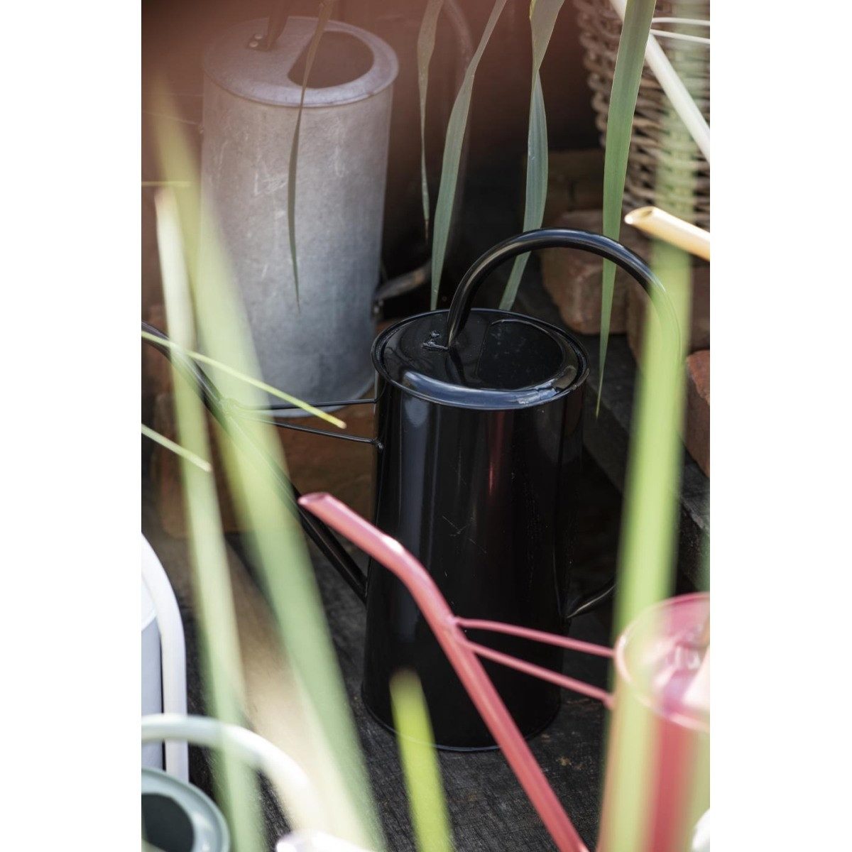 Ib Laursen Gießkanne Metall 2,7 L, handlich, langlebig, Zimmer & Balkon