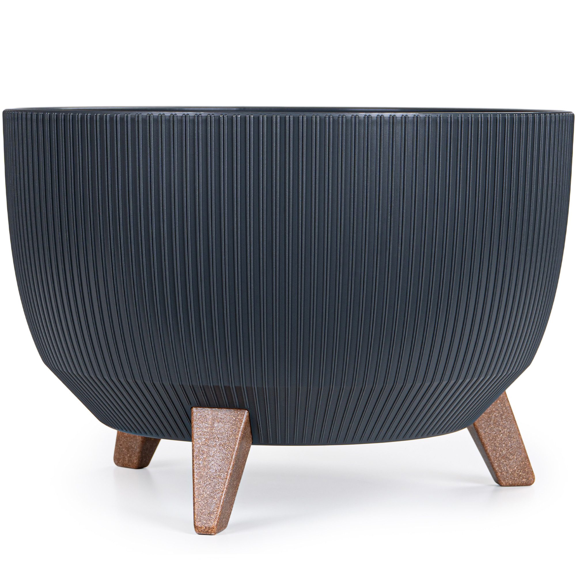 KONZEPT Blumentopf mit Füßen – großer Blumenkübel aus Kunststoff, runde Pfl günstig online kaufen