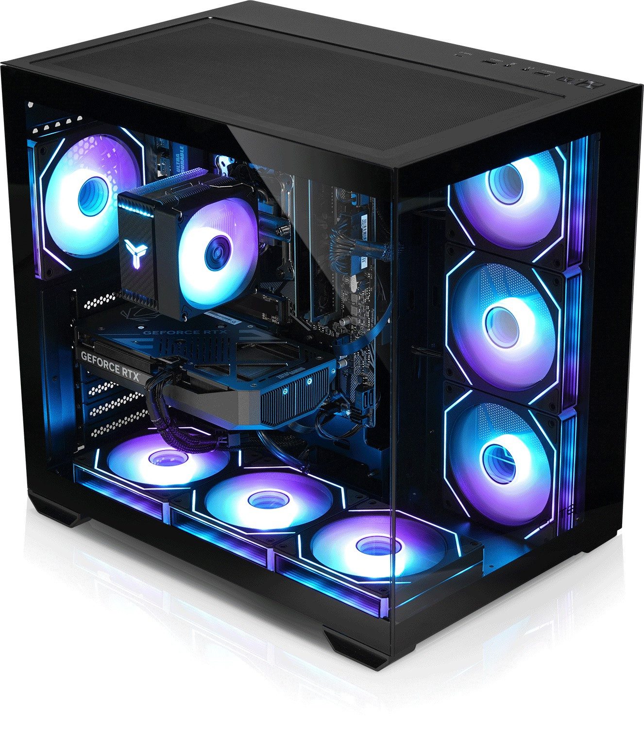 Kiebel Panorama V Gaming-PC (AMD Ryzen 7 AMD Ryzen 7 5700X, RTX 5060, 32 GB RAM, 2000 GB SSD, Luftkühlung, ARGB-Beleuchtung)
