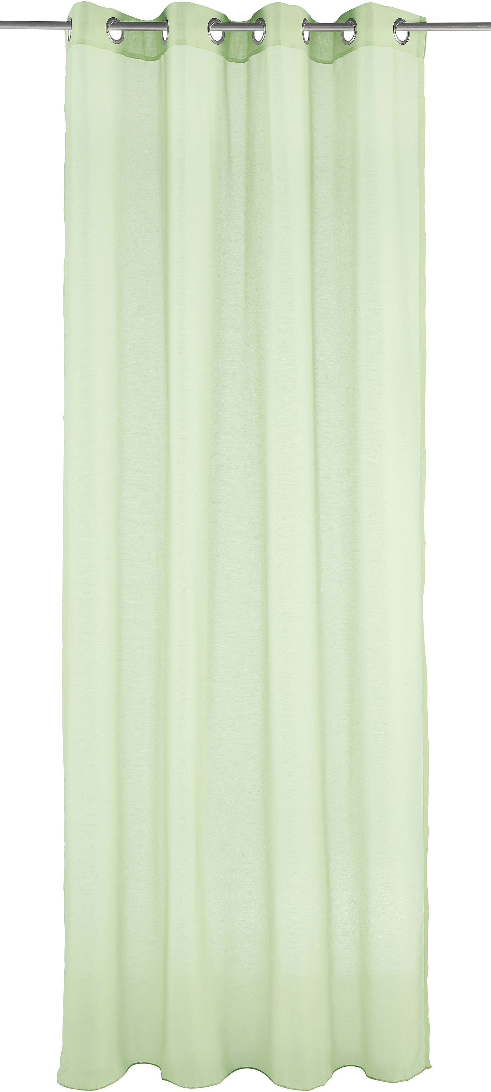 Gardine Batist, Leonique, Ösen (1 transparent transparent, Größen Polyester, mint verschiedene St)