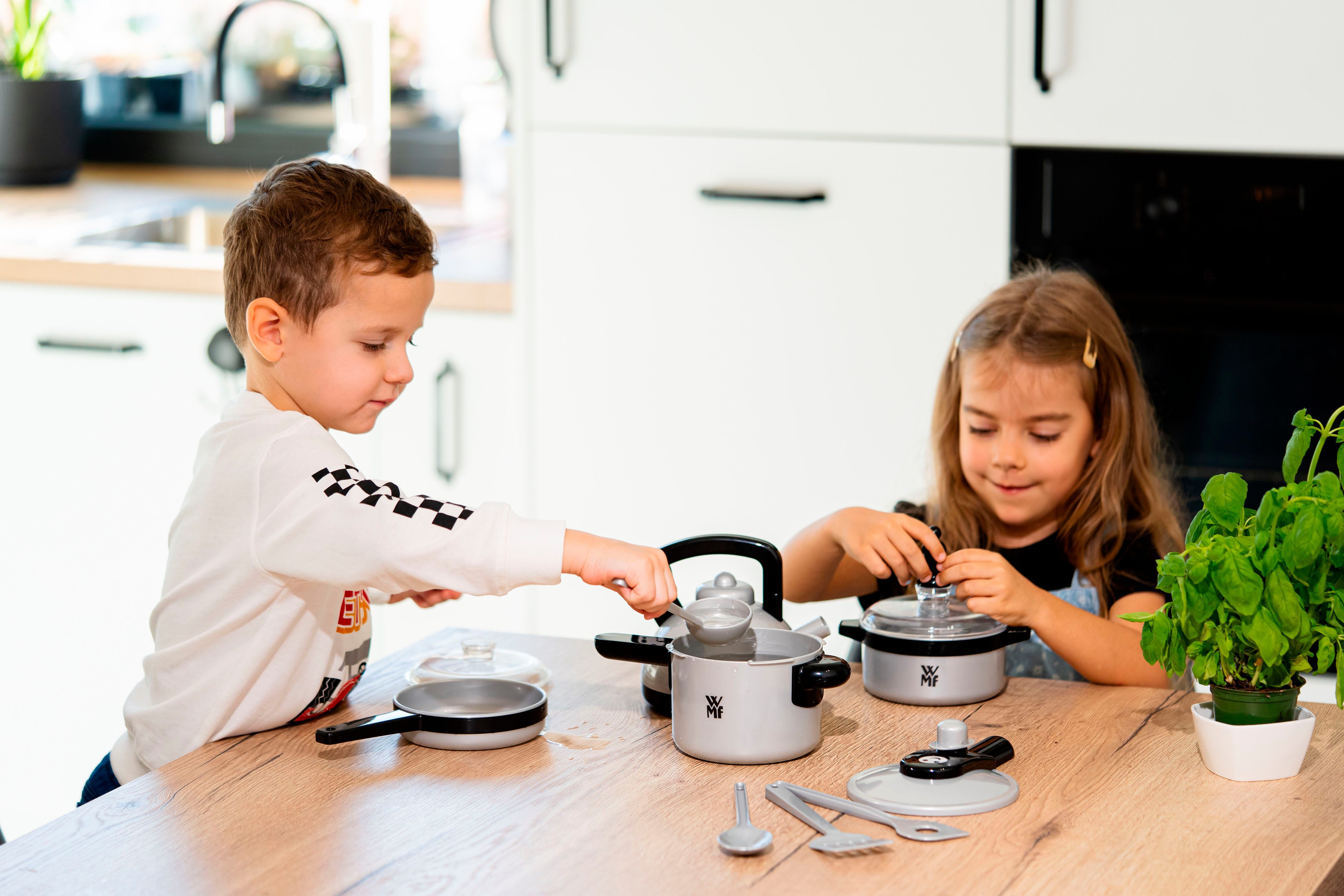 Klein Kinder-Küchenset WMF-Topfsortiment, Made in Germany, Kinderküchenzubehör, Kinder Küchenutensil