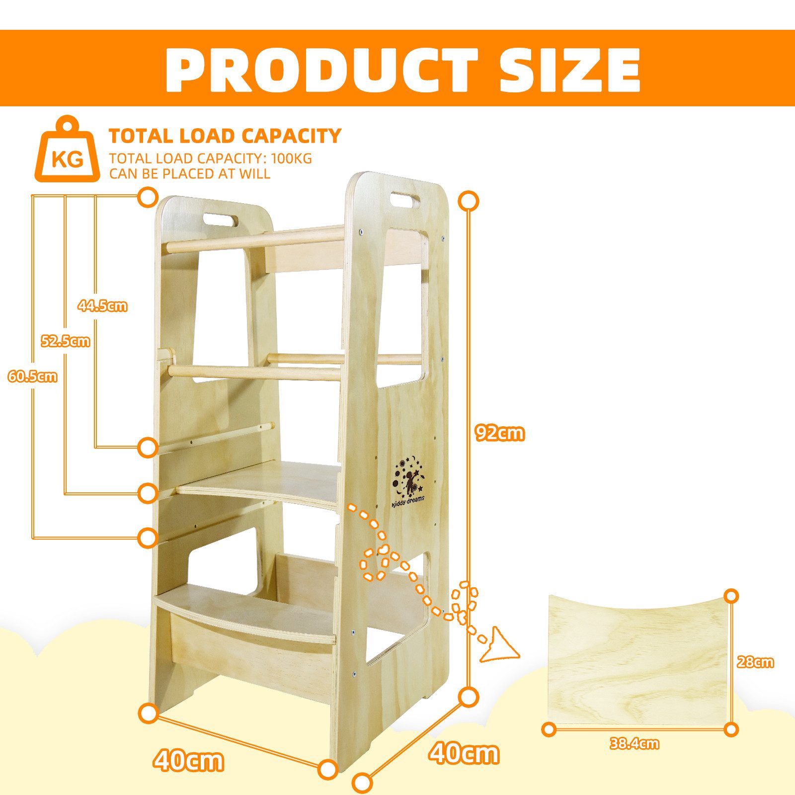 CCLIFE Stehhilfe Lernturm Lernstuhl Kinderstuhl Küche günstig online kaufen