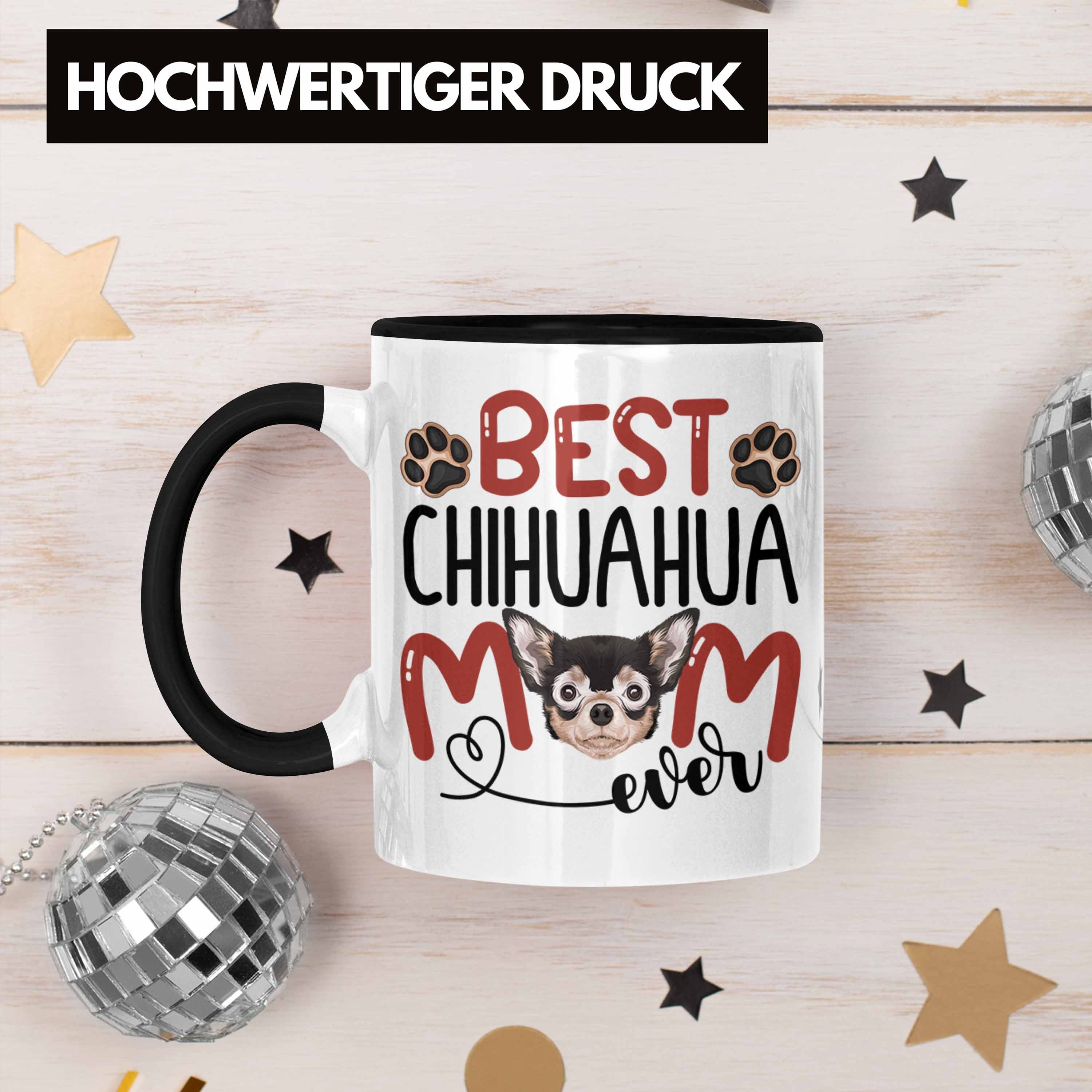 Besitzerin Tasse Tasse Spruch Geschenkidee Schwarz B Chihuahua Trendation Lustiger Geschenk Mom