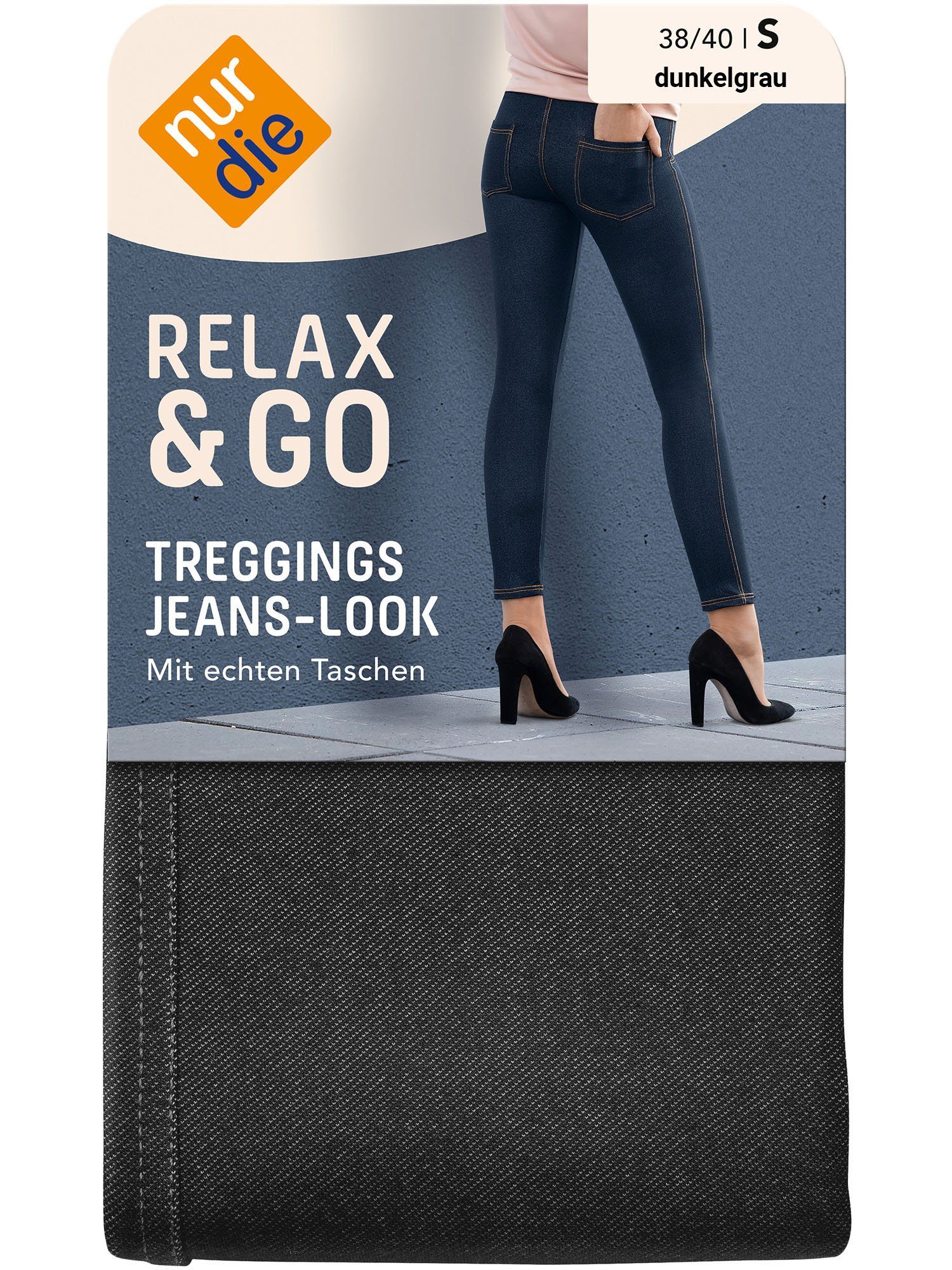 Nur Die Treggings Relax Go dunkelgrau &