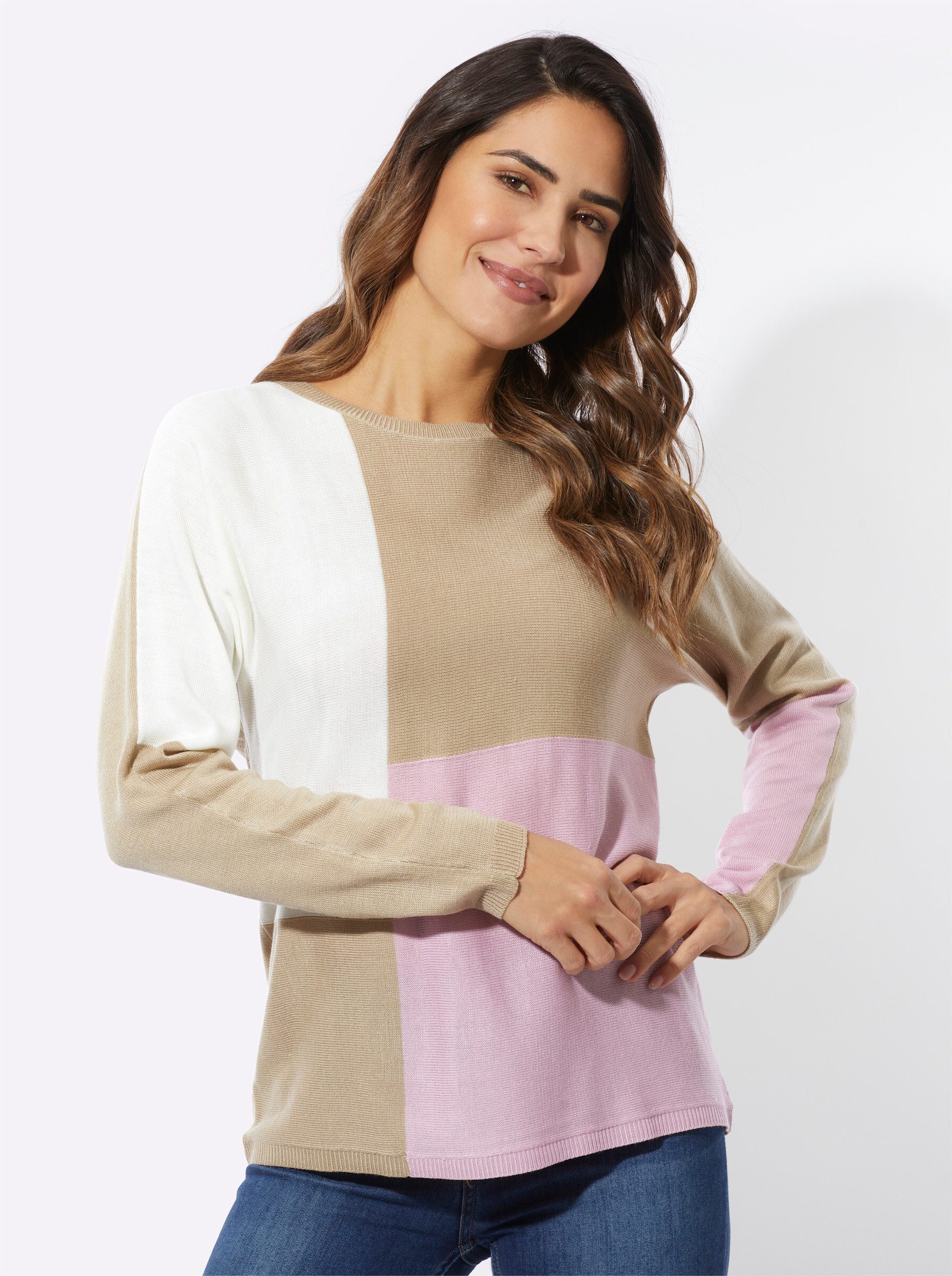 Strickpullover Rundhalspullover