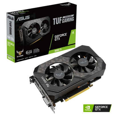 Asus GTX 1660 Ti Gaming GeForce® GTX 1660 Ti EVO OC Edition Grafikkarte (6 GB, GDDR6, Auto-Extreme, GPU Tweak II, TUF Kompatibilitäts Test)
