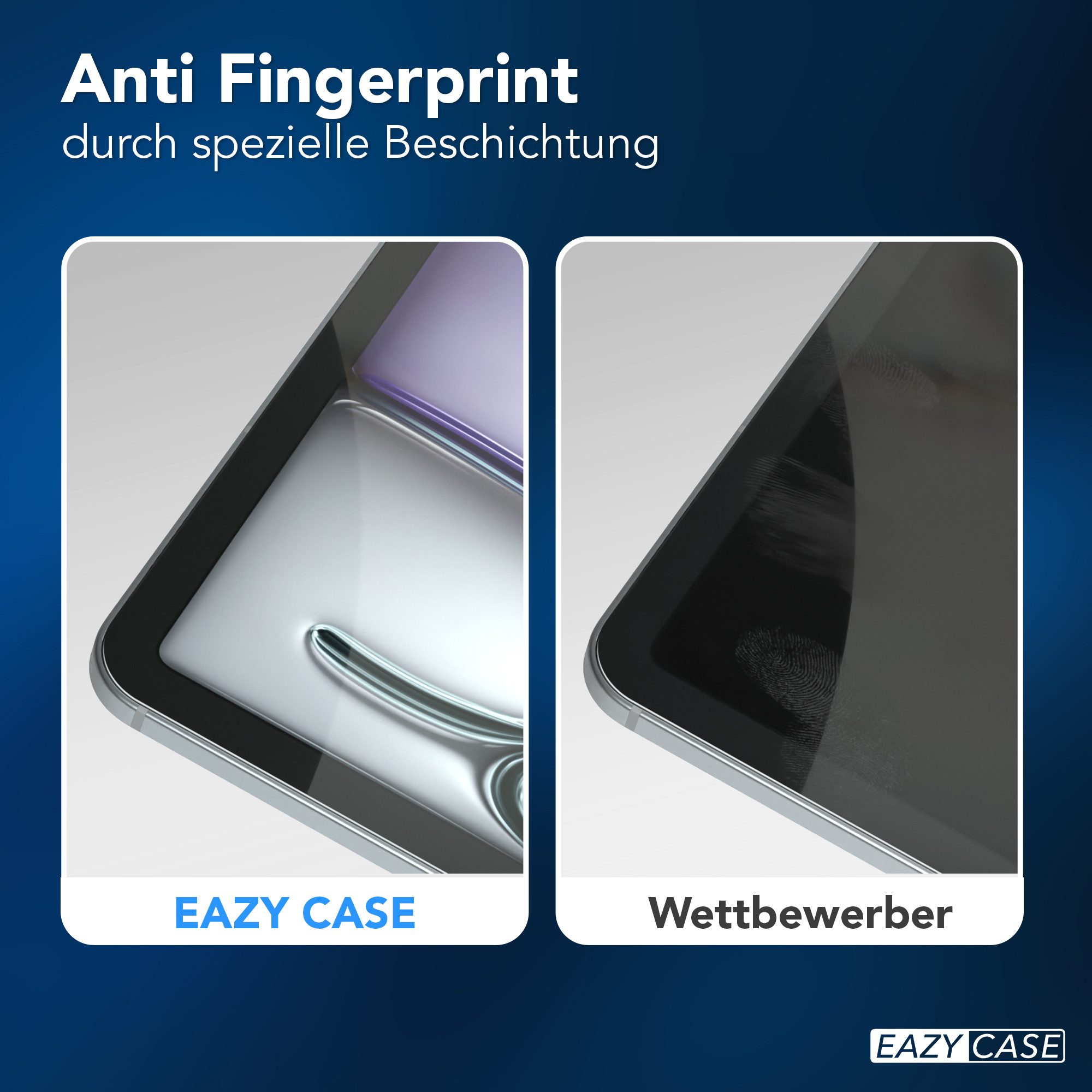 EAZY CASE Displayschutzglas Schutzglas für Apple iPad Air 11 (2024), 11 Zoll Panzerglas Displayfolie Tabletschutz Glasfolie Kratzschutz – Bild 5 von 5