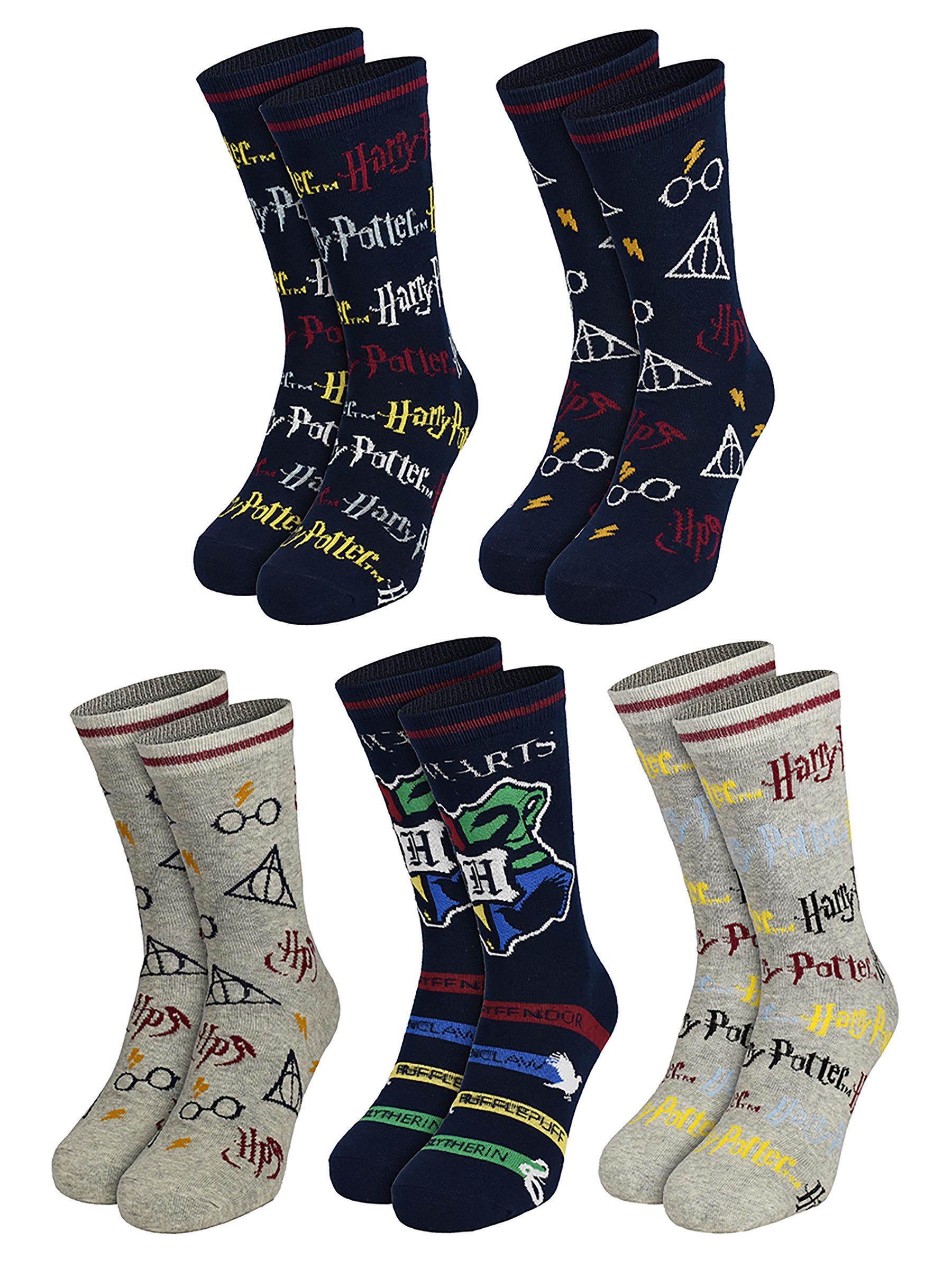 United Labels® Socken Harry Potter - verschiedene Motive im 5er-Pack – Bild 5 von 5