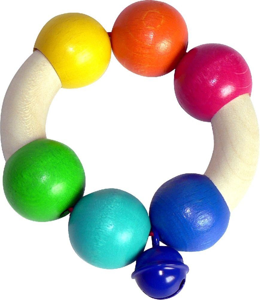 Greifspielzeug Babyspielzeug Rassel Regenbogen BxLxH 100x30x80mm NEU