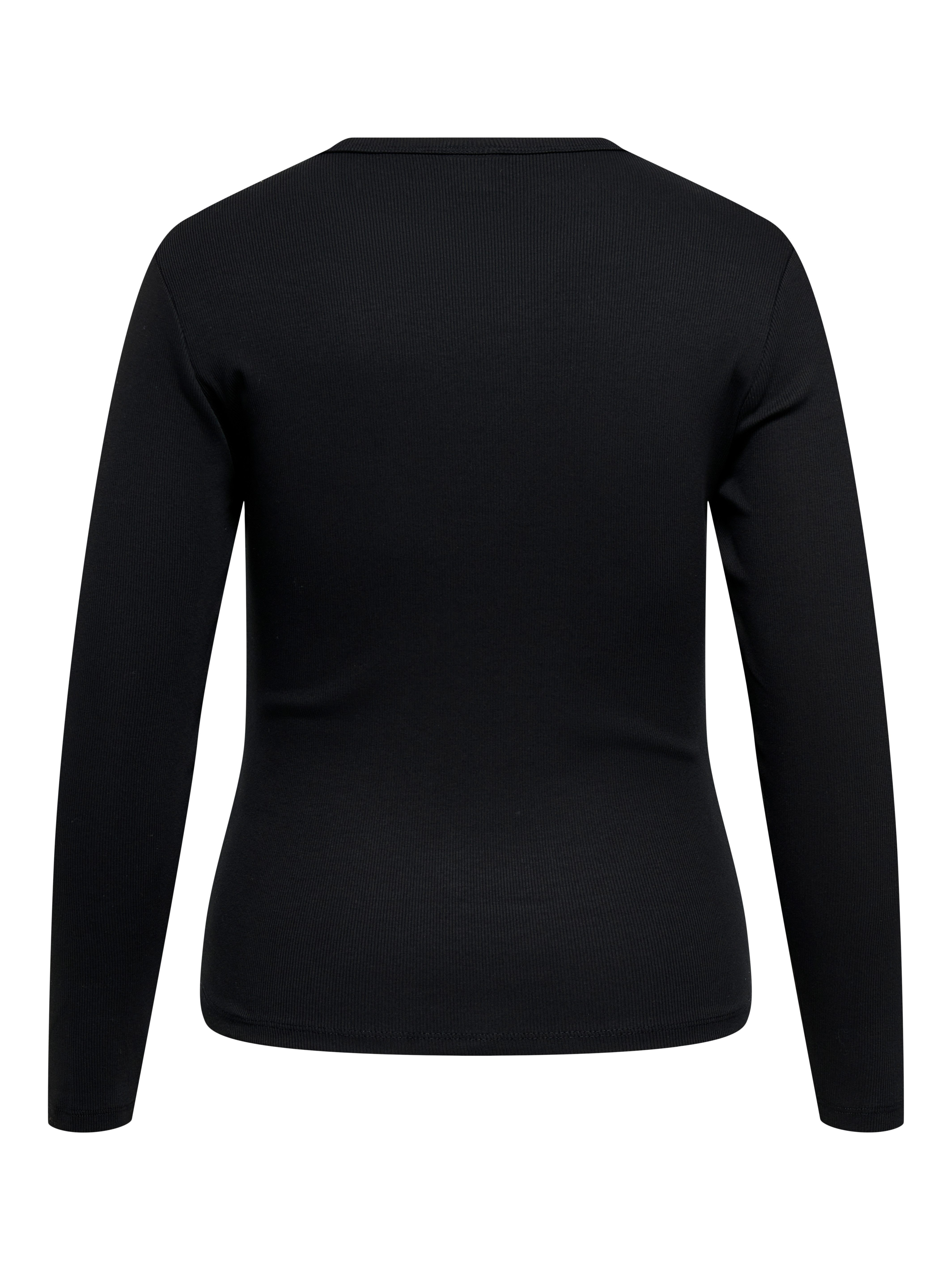 ONLY CARMAKOMA Langarmshirt CARVAL L/S O-NECK TOP JRS NOOS Baumwollmischung, regular fit
