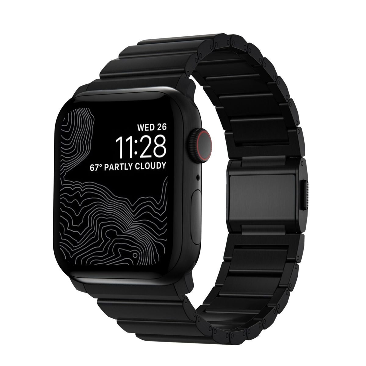 Nomad Smartwatch-Armband Strap Titanium V2 46mm/49mm Connector