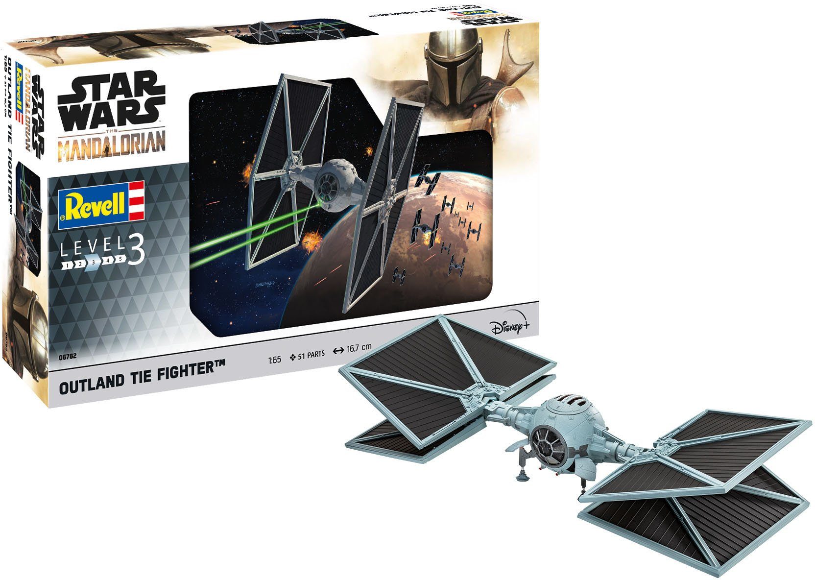 Revell® Modellbausatz Star Wars - Outland TIE Fighter, Maßstab 1:65, Made in Europe