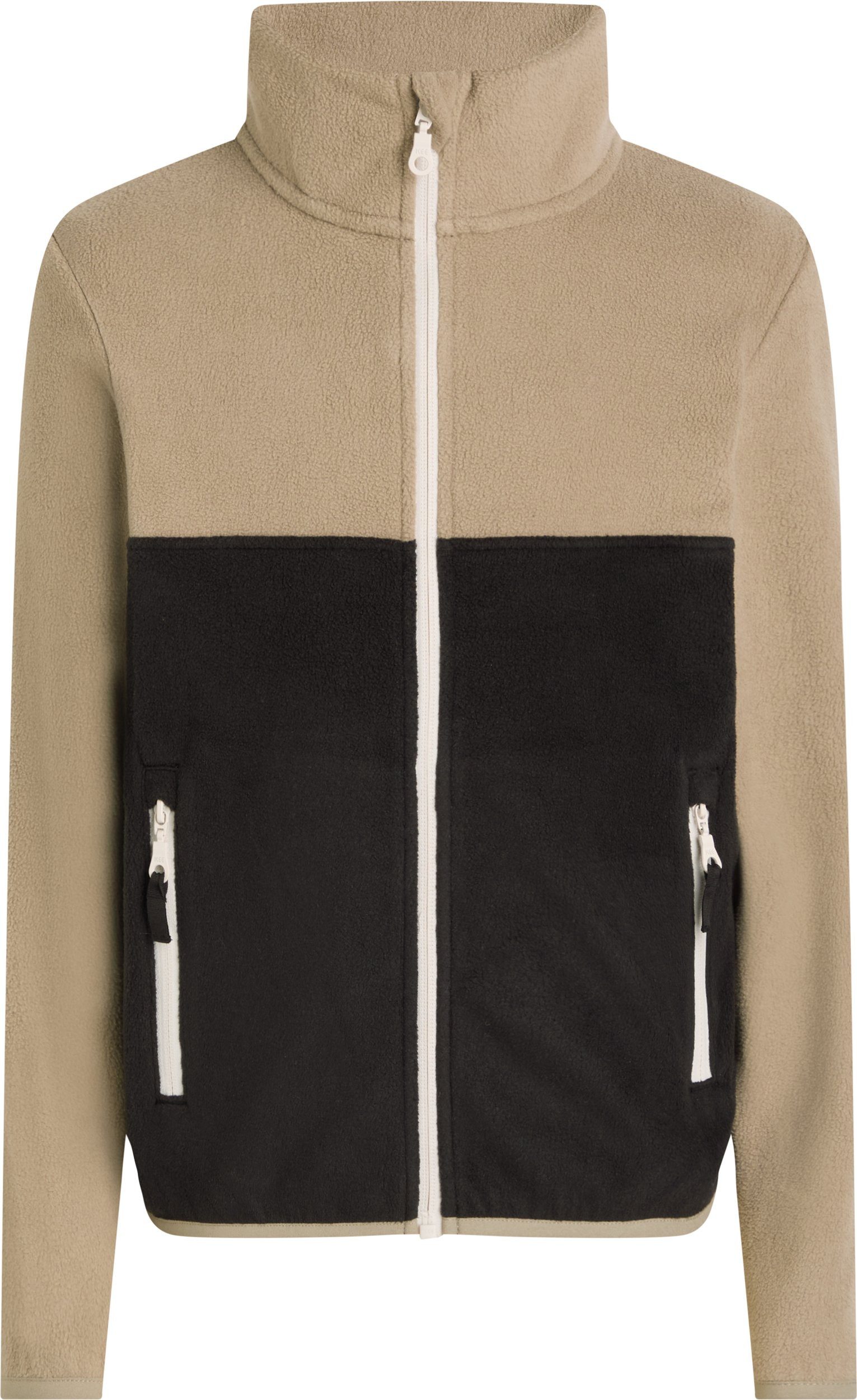McKINLEY Funktionsjacke Ki.-Fleece-Jacke Otibo FZ ML J BLACK NIGHT/BROWN SM