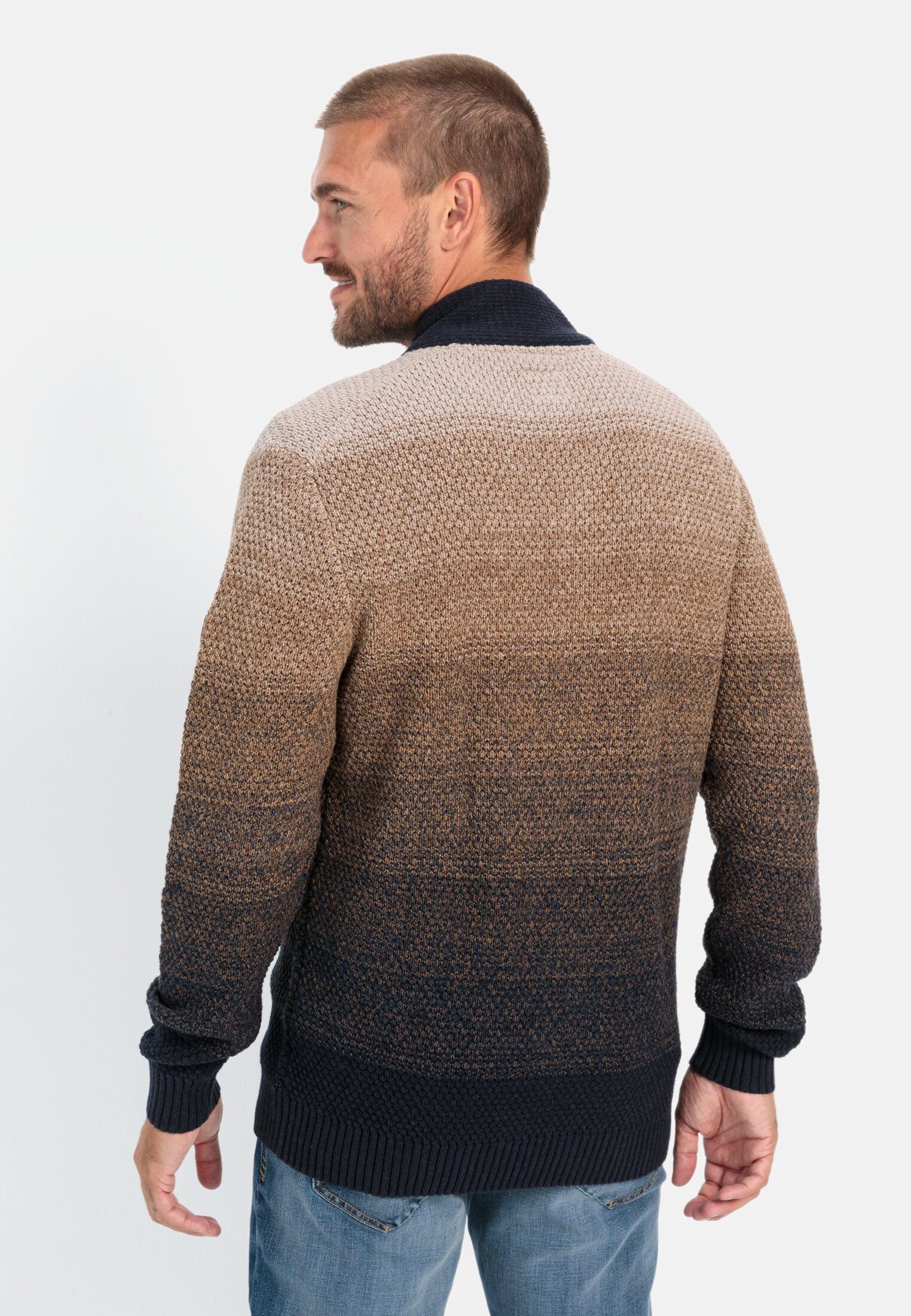 camel active Troyer aus einem Baumwollmix Langarm Stehkragen (1-tlg) Marken günstig online kaufen