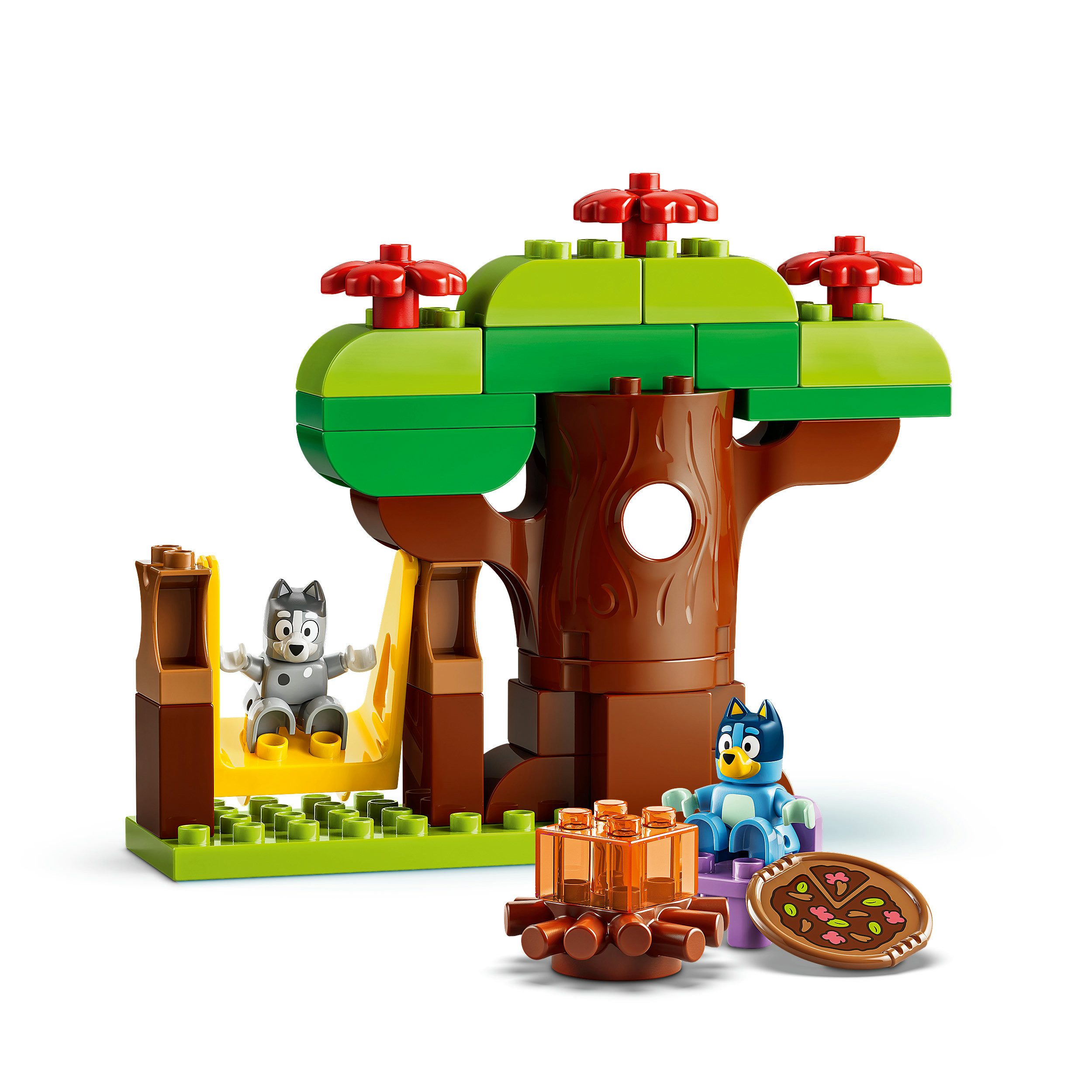 LEGO® Pizza-Schwestern mit Muffin und Bluey (10469), LEGO DUPLO Bluey Konstruktionsspielsteine, (44 St), Made in Europe – Bild 4 von 5