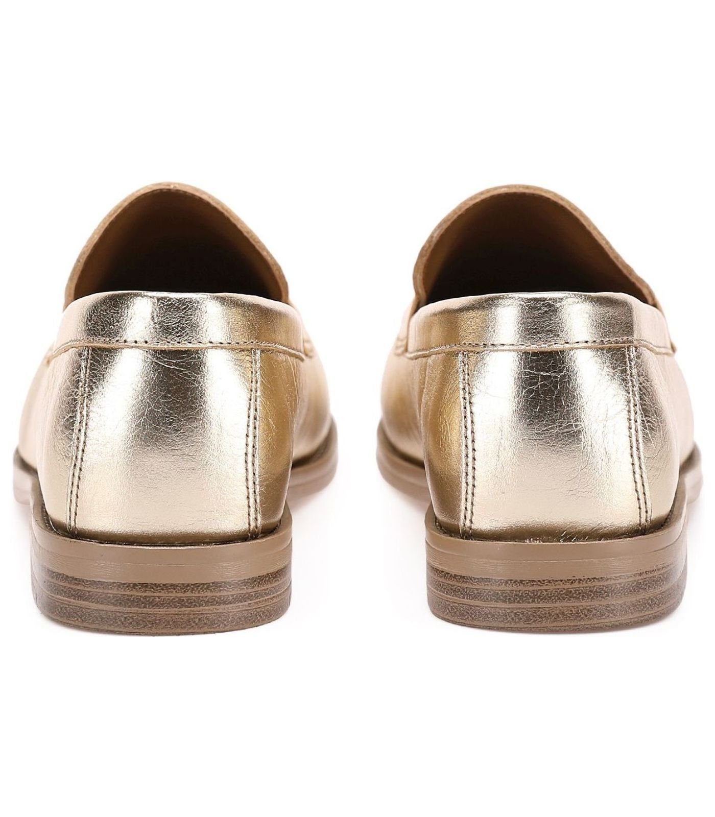 INUOVO Slipper Leder Slipper Gold