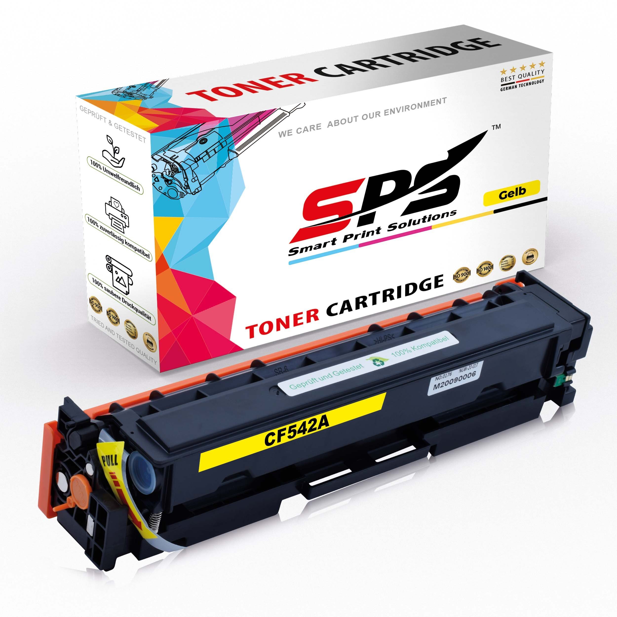 SPS Tonerkartusche Kompatibel für HP Color Laserjet Pro MFP M 281 FDN (203A/CF542A) Toner, (1er Set)