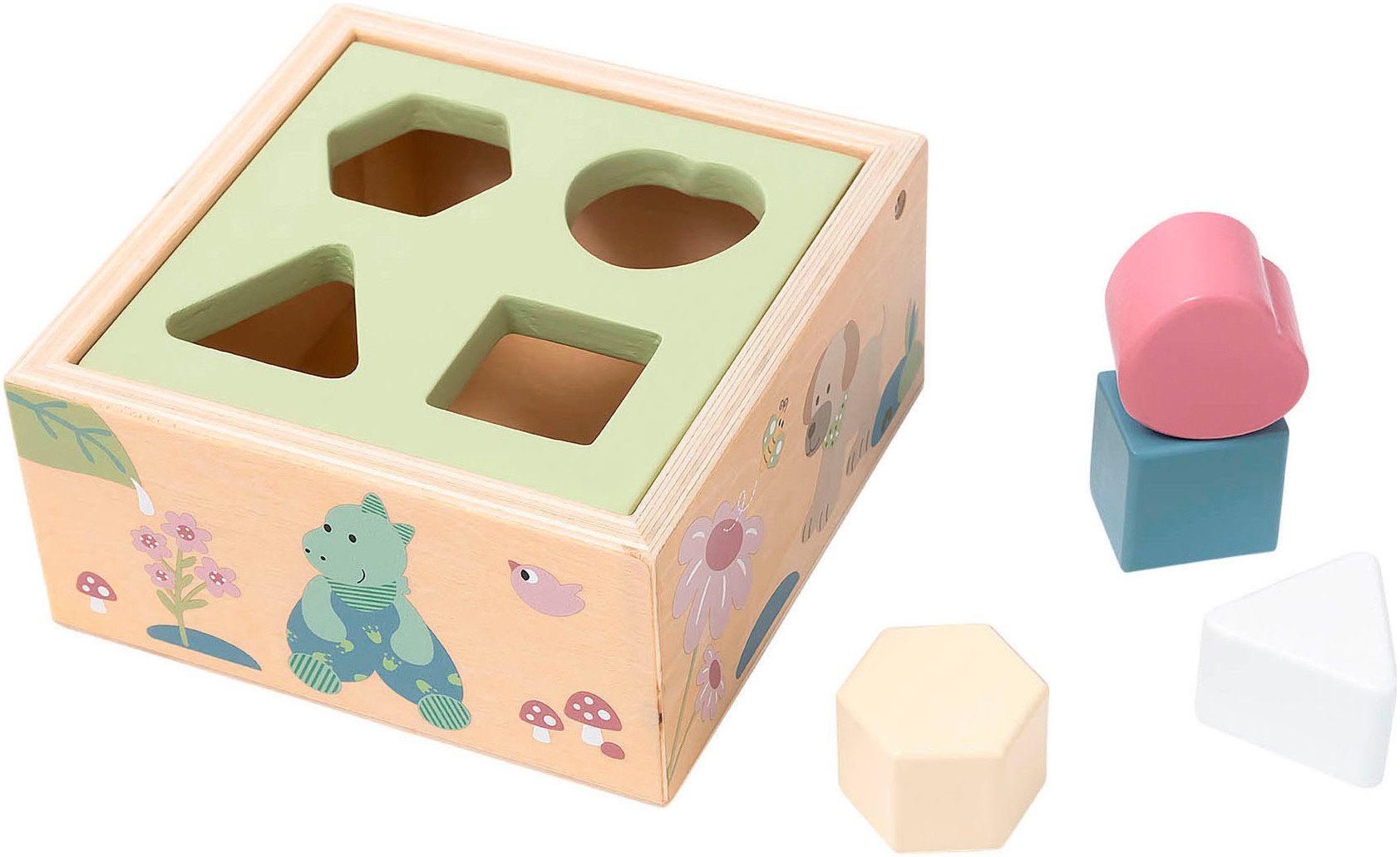 Sterntaler® Steckspielzeug Sortierbox Holz