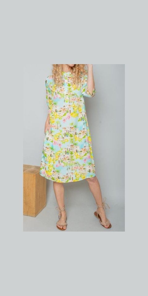 Emily Van Den Bergh Blusenkleid Blusenkleid EMILOY VAN DEN BERGH multi Strand