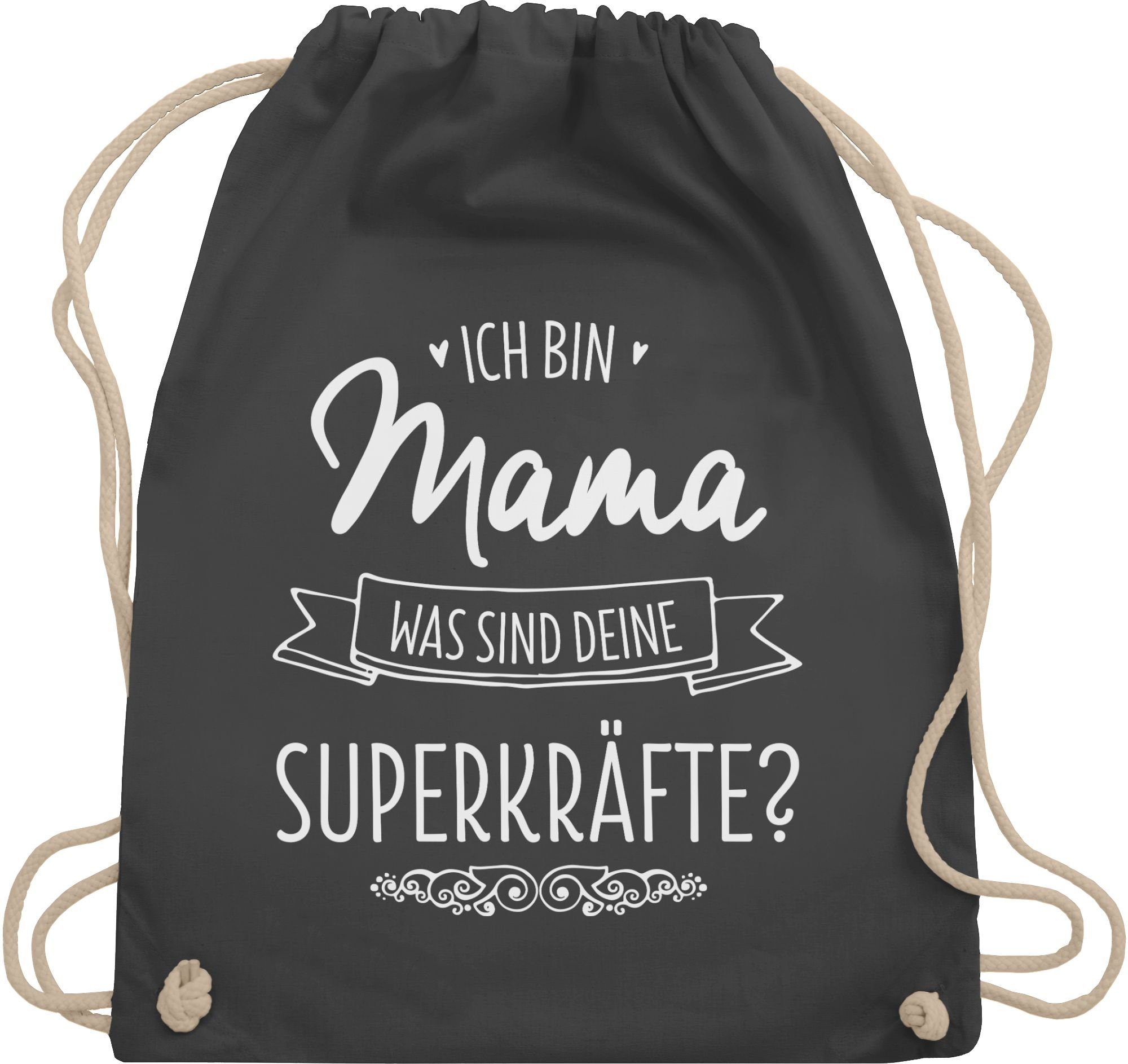 Turnbeutel Ich bin Mama - was sind deine Superkräfte