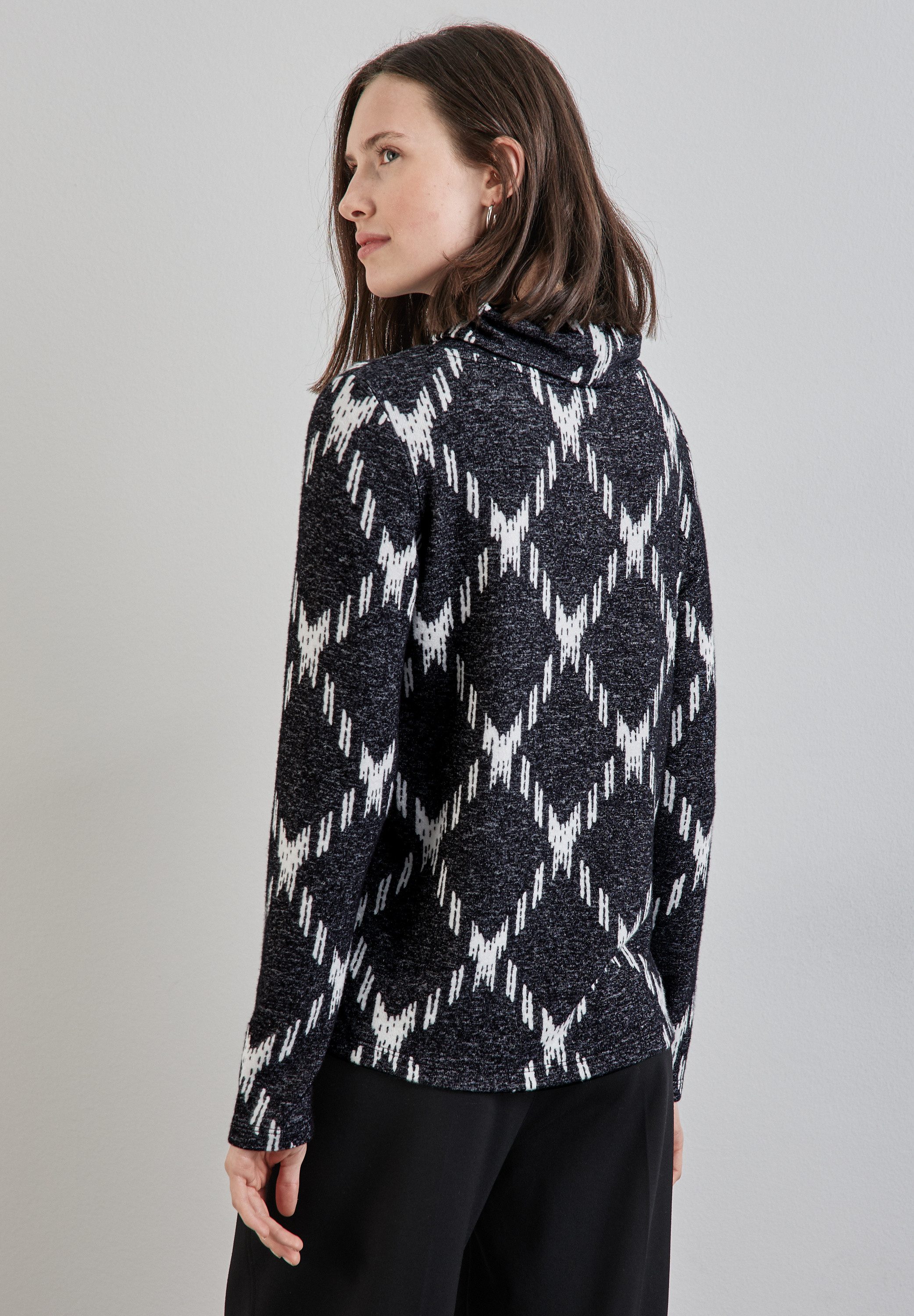 STREET ONE Langarmshirt mit Rollkragen günstig online kaufen