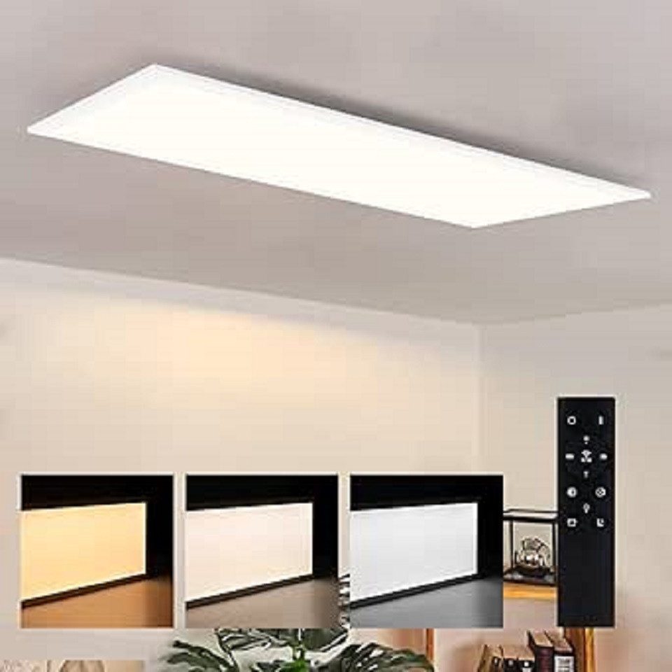 ZMH LED Panel Whonzimmer 120cm Dimmbar Deckenlampe mit Fernbedienung, Dimmb günstig online kaufen