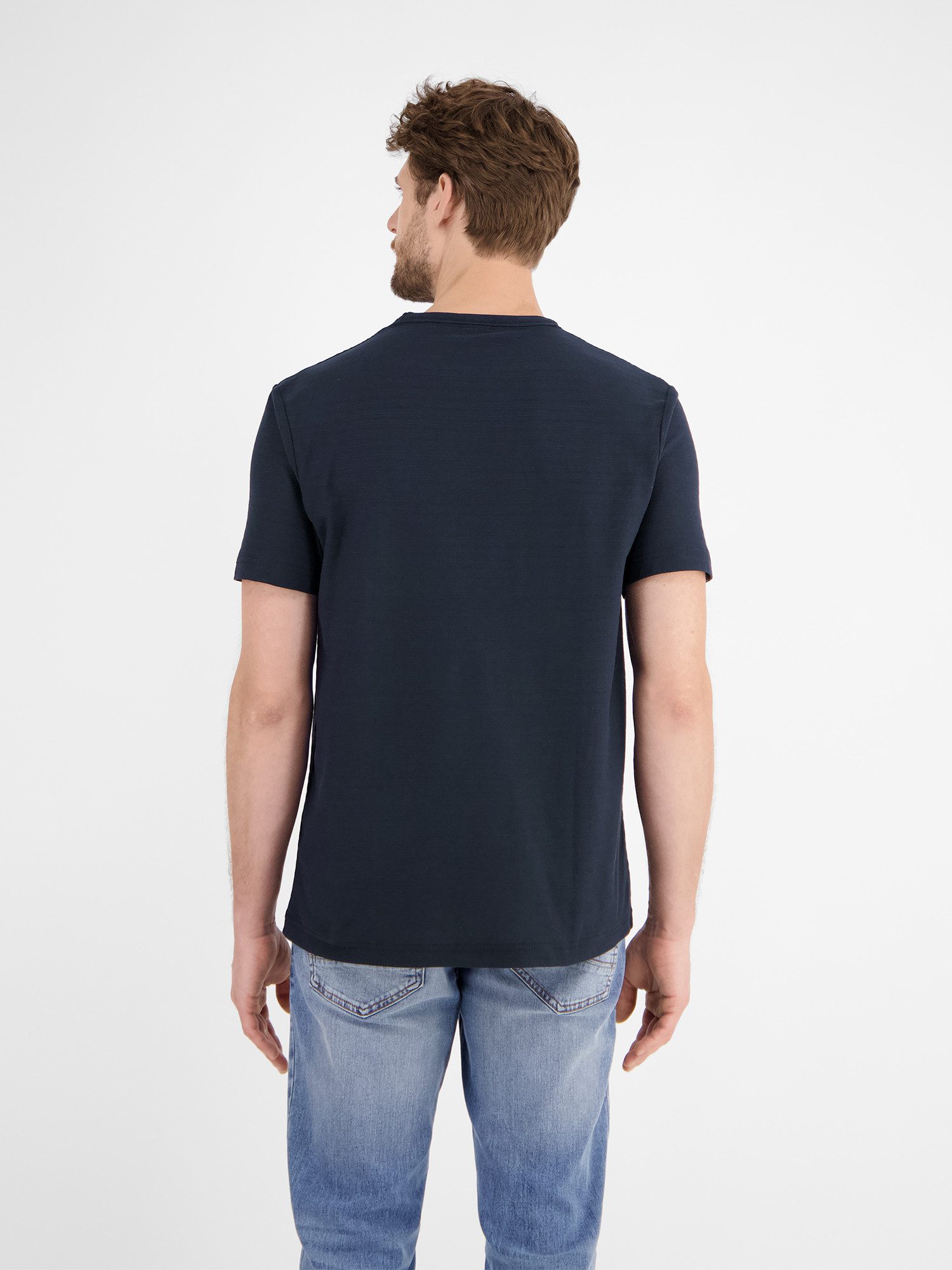 LERROS T-Shirt T-Shirt in Strukturqualität