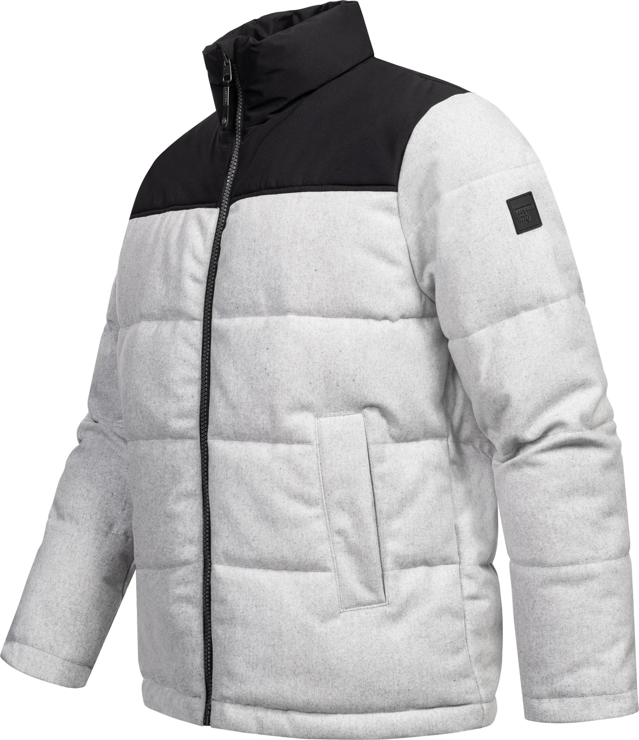 Ragwear Steppjacke Waldess Gesteppte Herren Outdoorjacke in Woll-Optik günstig online kaufen