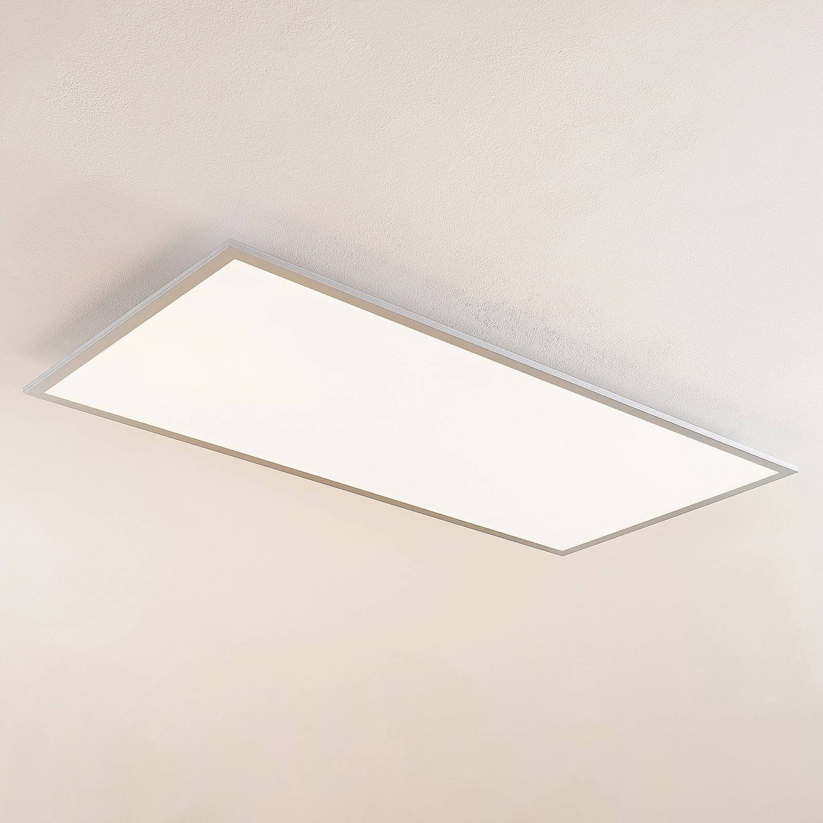 Lindby LED Panel Zento, LED, Kunststoff Alu Farbwechsel warmweiß / tageslicht IP20 mit Fernbedienung, LED 45 W gesamt, Farbwechsel warmweiß / tageslicht