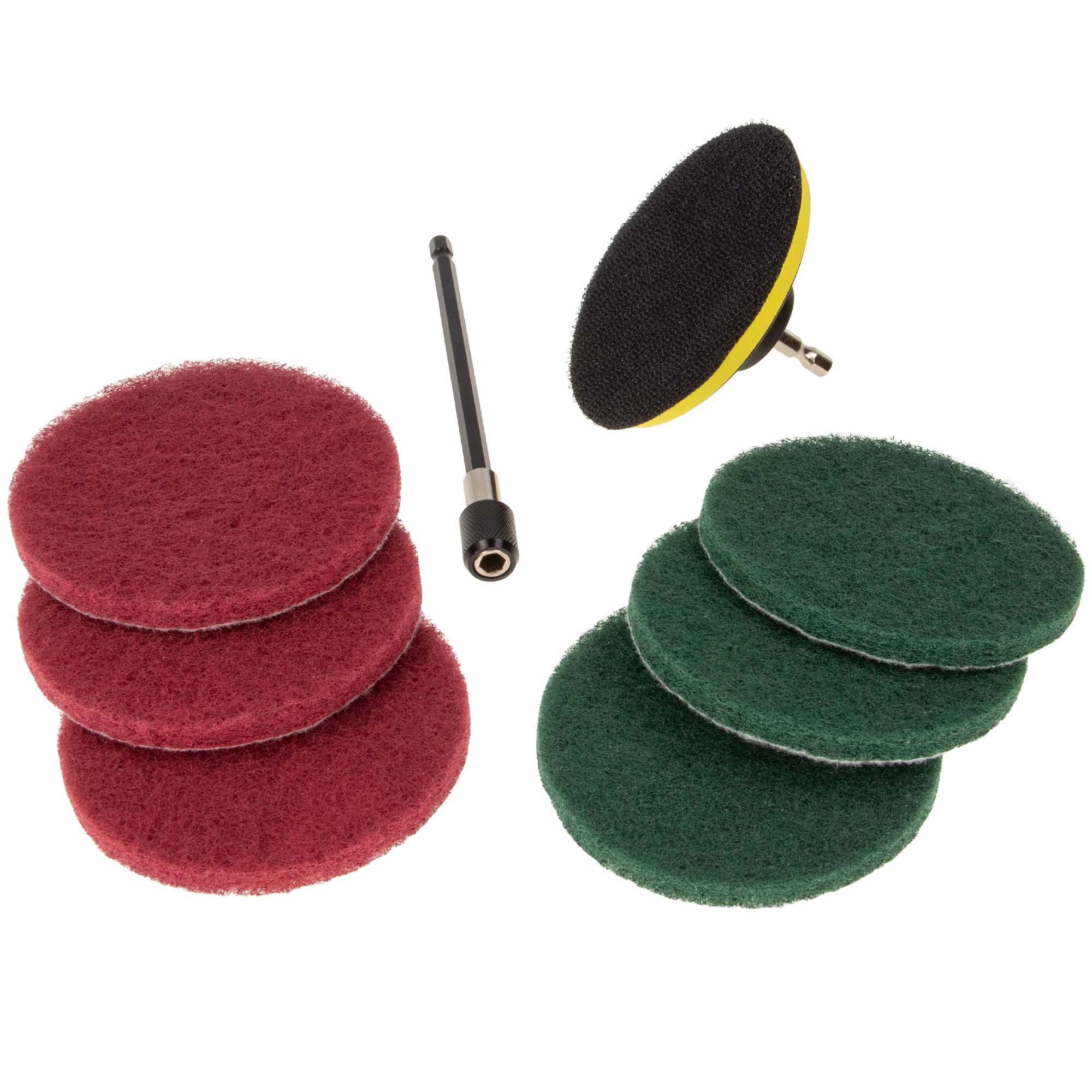 MASTERPROOF PROFESIONAL Polierpad Polierpad / Schleifpad-Satz, 8-teilig - für Bohrmaschine, 284