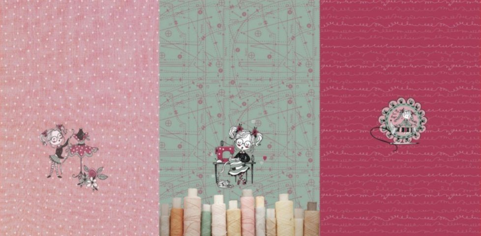 Corileo Stoff Baumwolljersey Panel Schneiderlein 3 Panel in 1 Stoff Kleiderstoff, 3 in 1