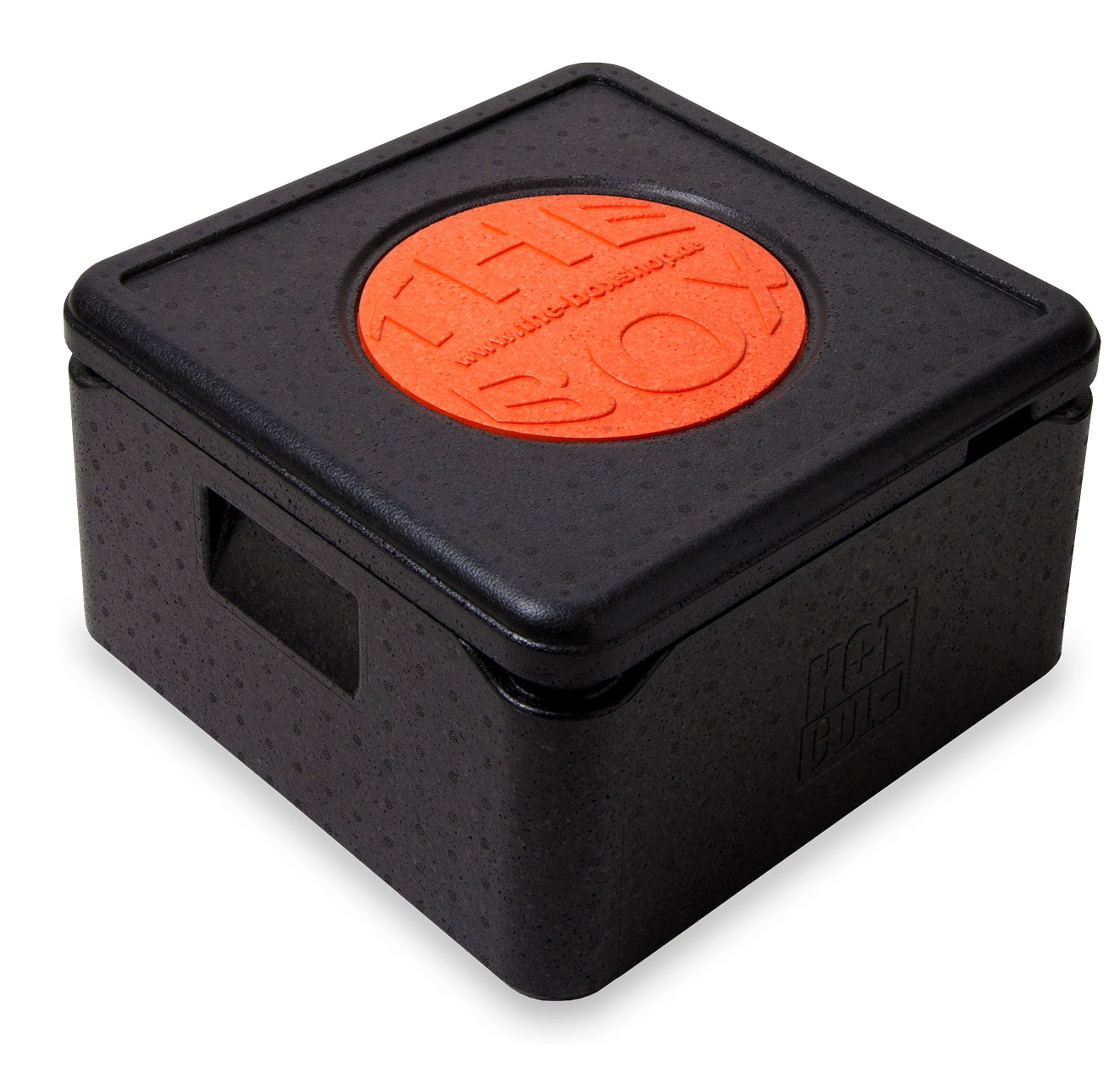 THE BOX Kühlbox Thermobox Pizza groß EPP mit Deckel schwarz 32 l - 1 Stück, 32 l