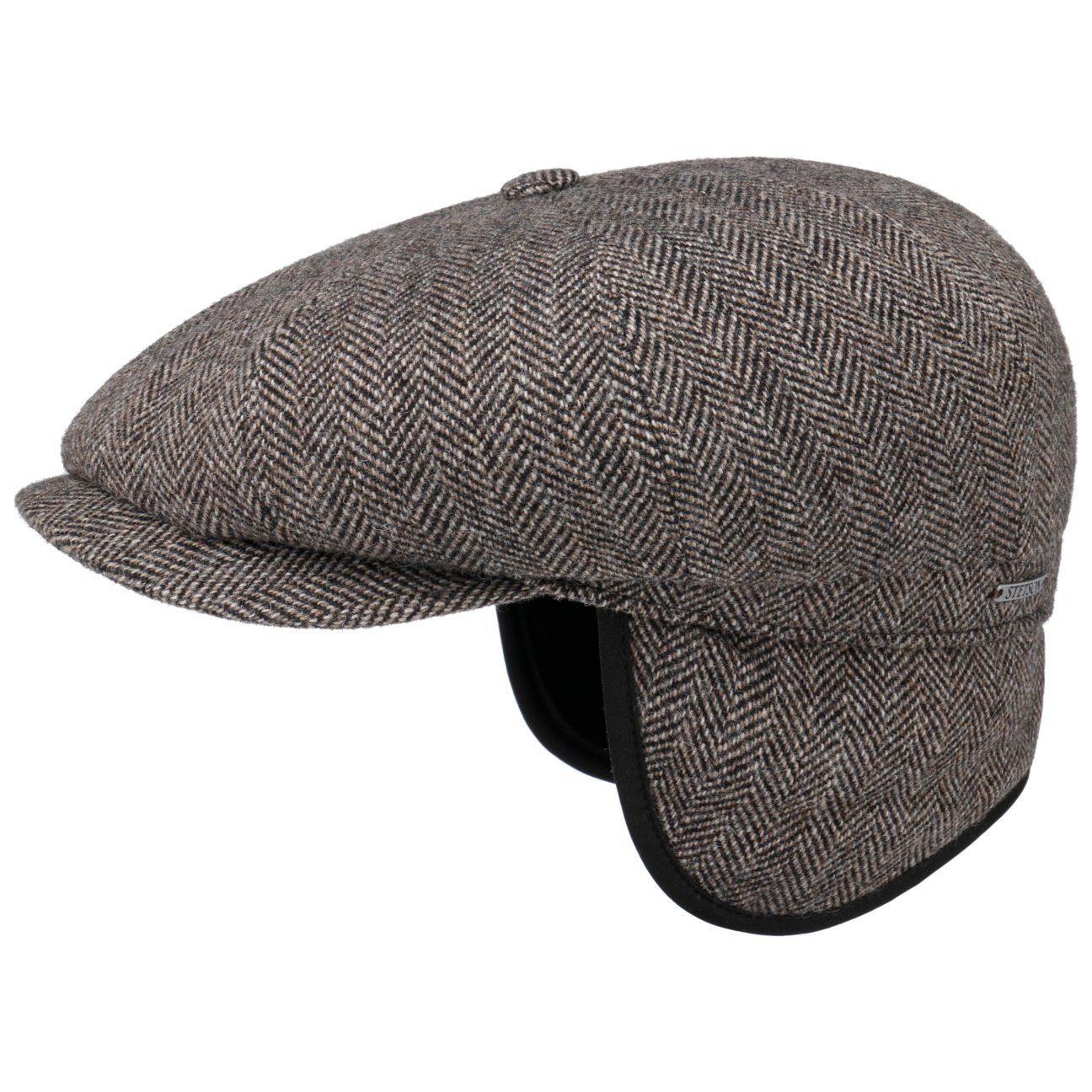 Stetson Flat Cap (1-St) Schirmmütze mit Schirm, Made in the EU