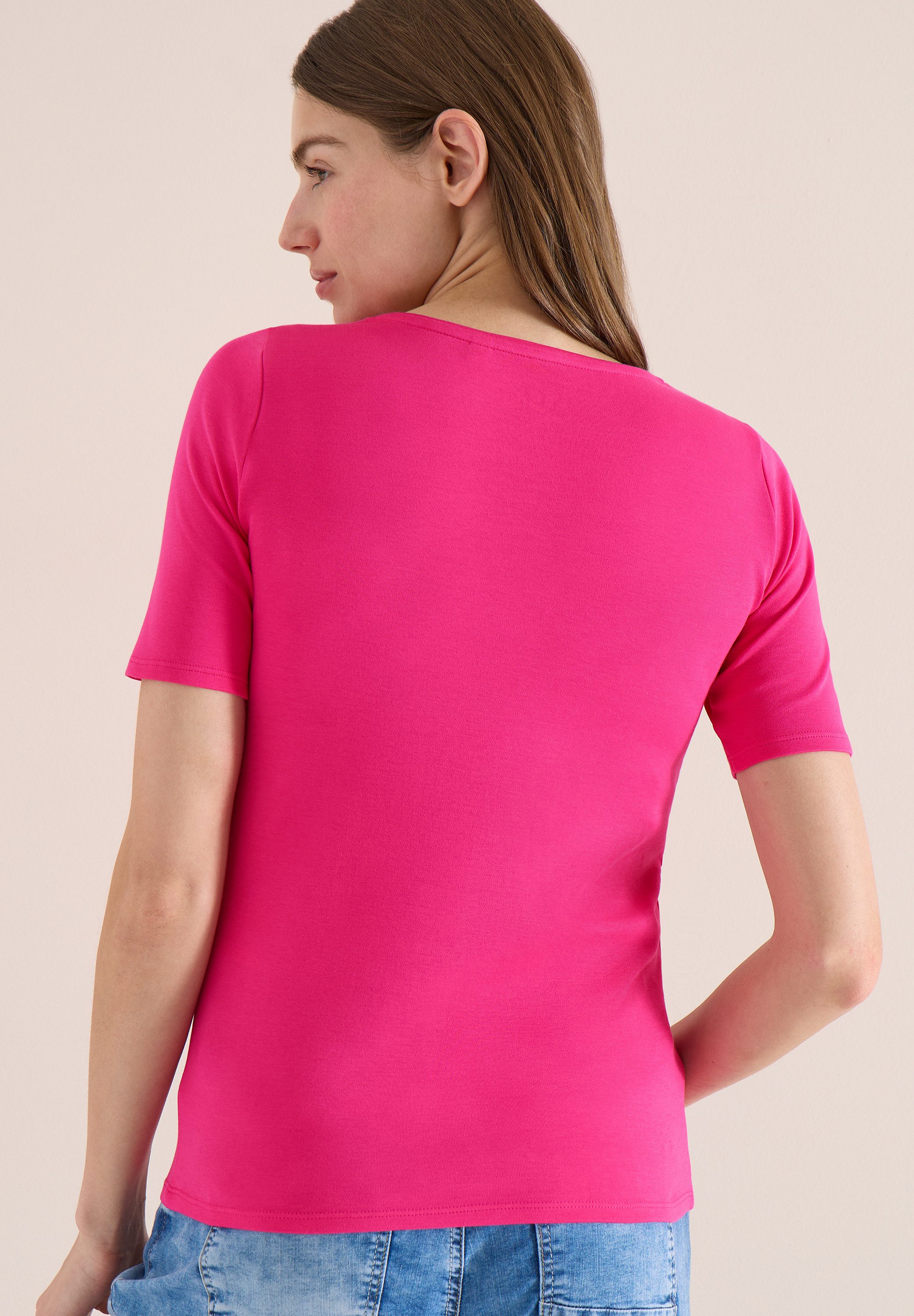 CECIL T-Shirt Style Lena mit klassischem Rundhalsausschnitt günstig online kaufen