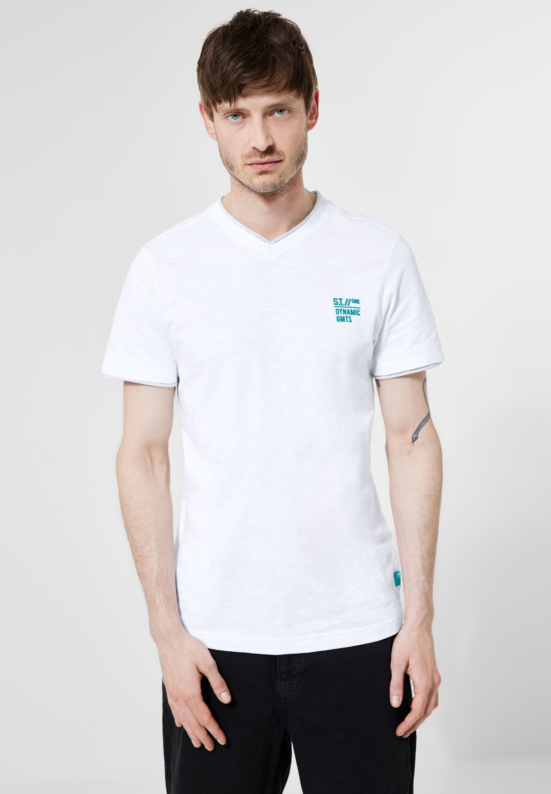 2-in-1-Shirt ONE 2in1 White MEN Optik STREET