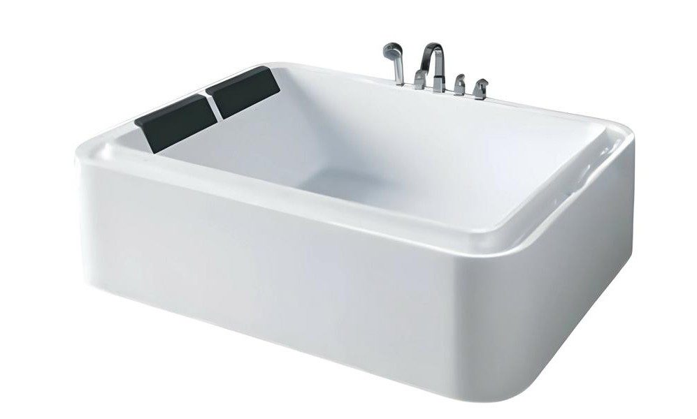 Xlmoebel Whirlpool-Badewanne XLMOEBEL Hydromassage Whirlpool in Weiß mit 12 Düsen, Made in Europa