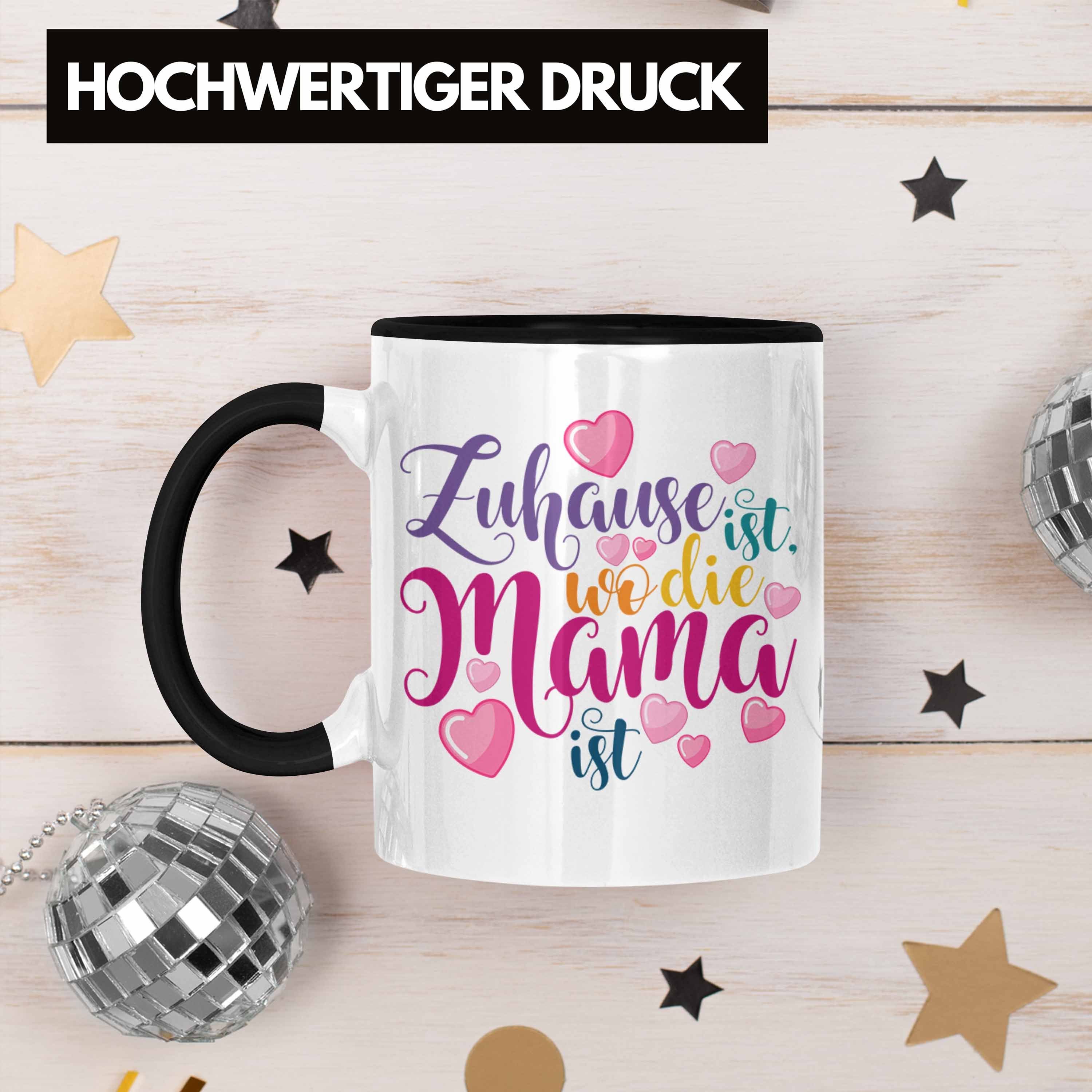 Muttertag Mama Mama Wo Mama Schwarz Trendation Spruch Zuhause Geschenk Tasse Tasse Beste - Geschenkidee Trendation Ist Ist Die