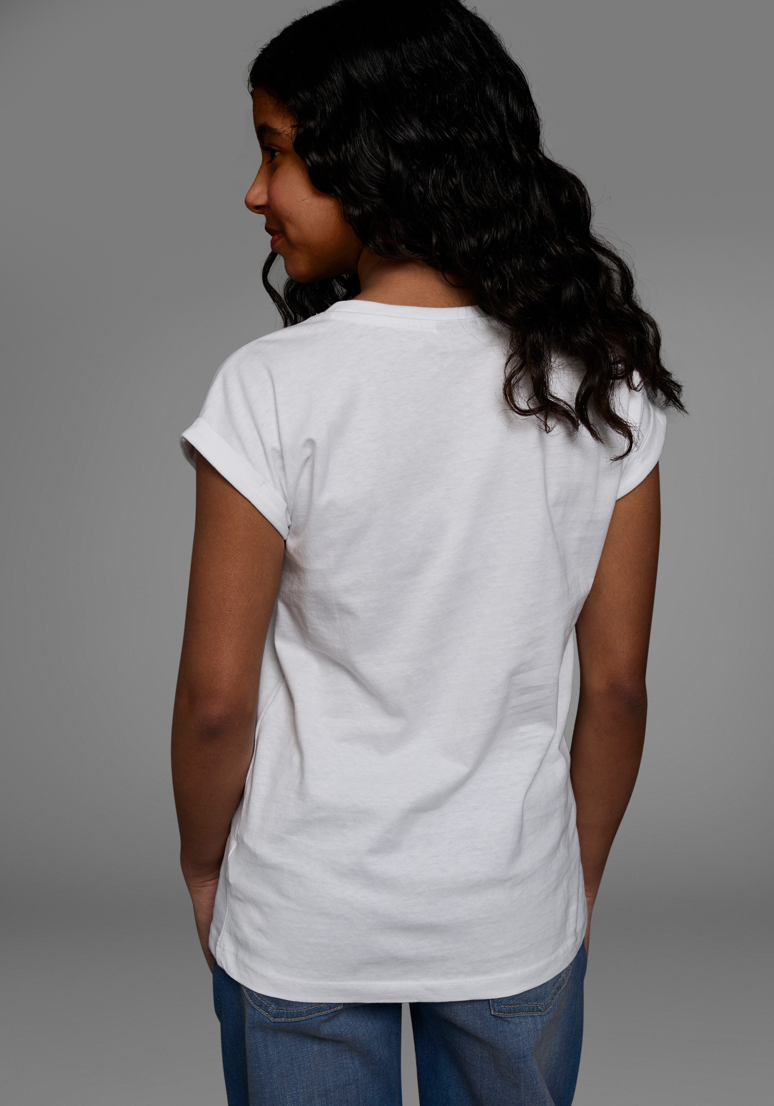 KIDSWORLD T-Shirt Ja ich kann es ... Kurzarm, bequeme Passform, mit coolen Statements