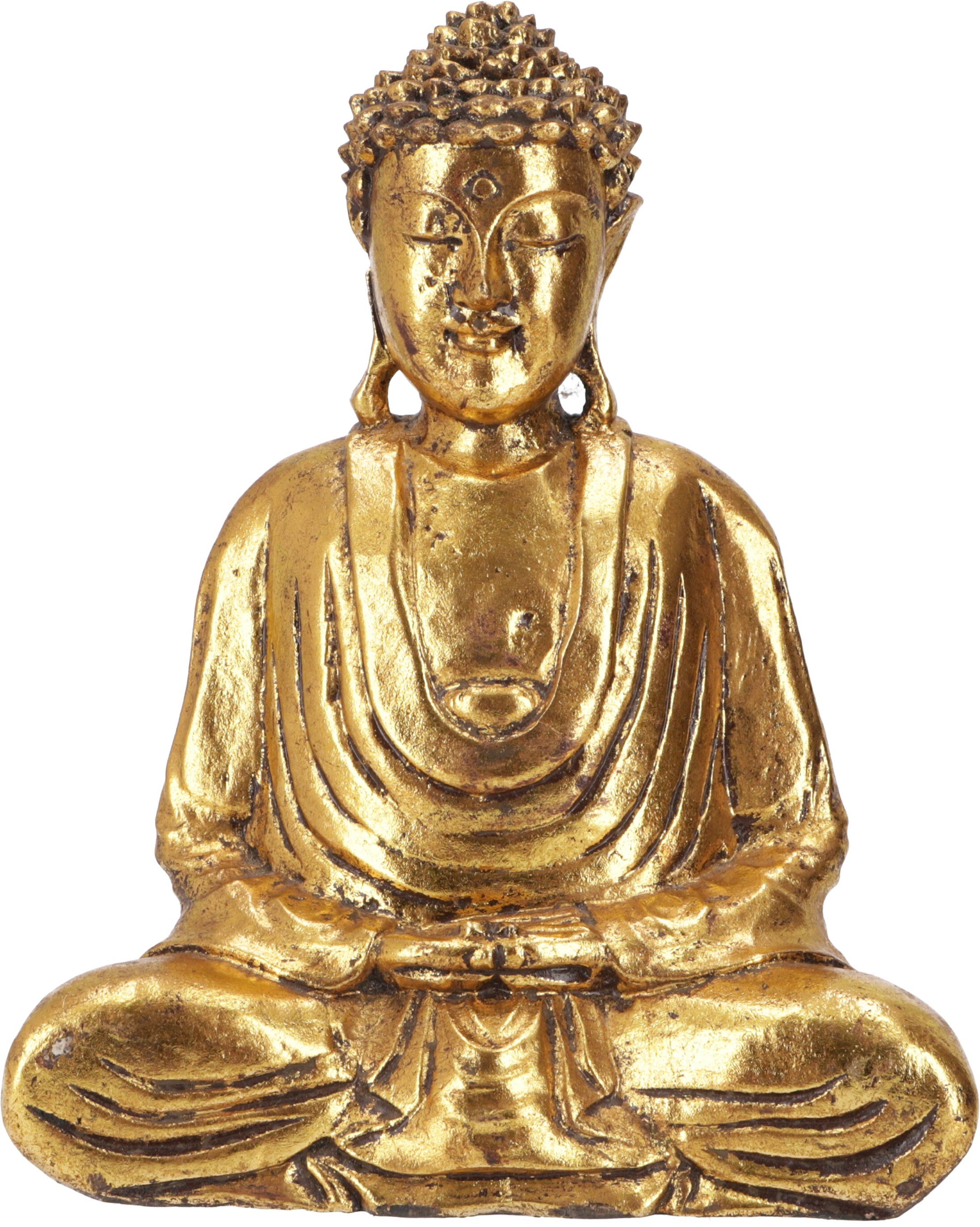 Buddhafigur Holzbuddha, Buddha Statue, Handarbeit mit..
