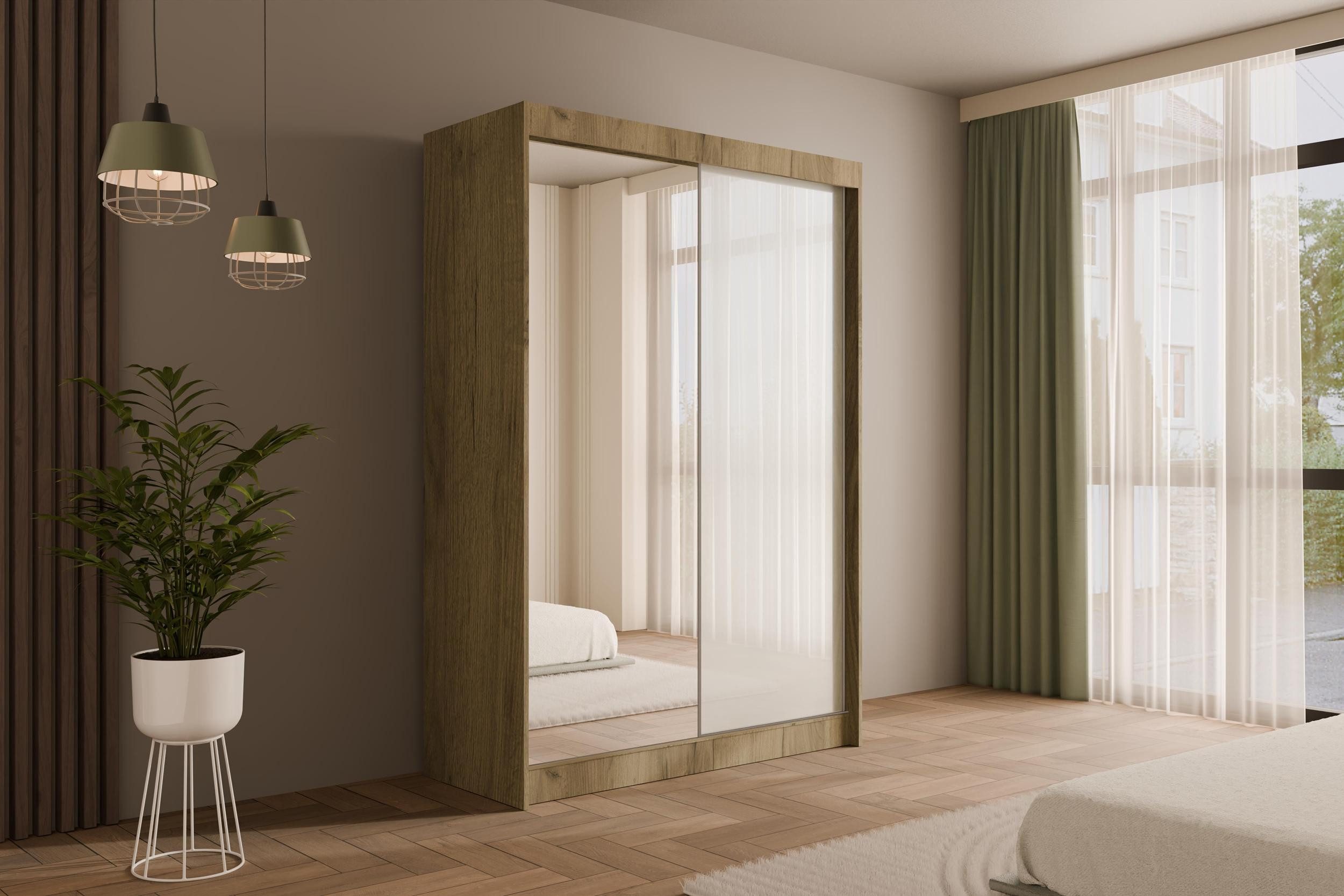 ALTDECOR Schiebetürenschrank VESLI (Kleiderschrank Garderobenschrank mit günstig online kaufen