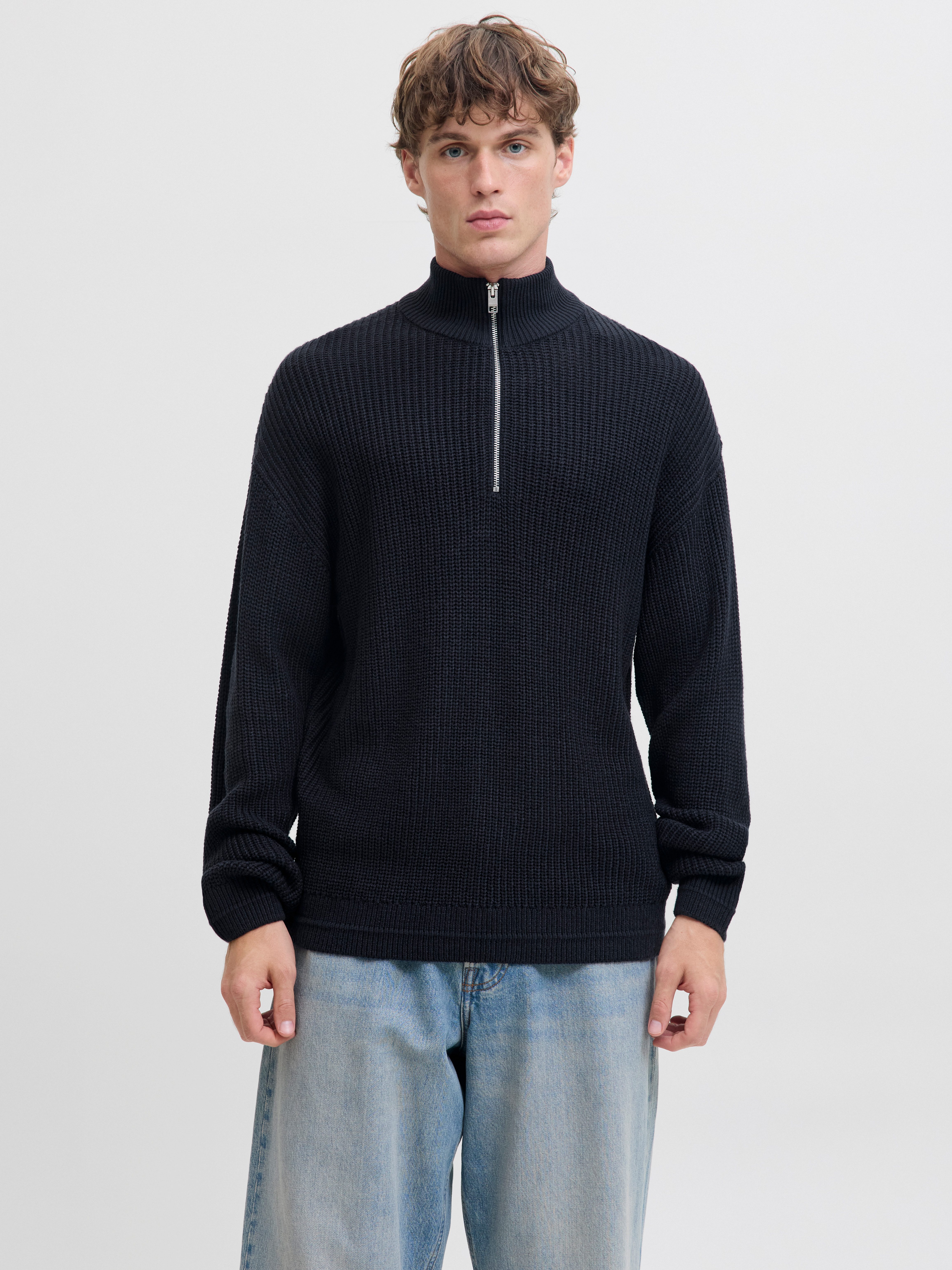 Jack & Jones Troyer JJKAITO KNIT HALF ZIP BF günstig online kaufen