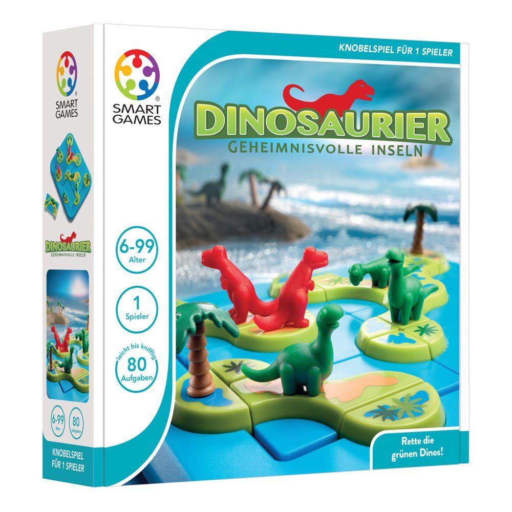 Smart Games Spiel Dinosaurier - Geheimnisvolle Inseln, Solitärspiel
