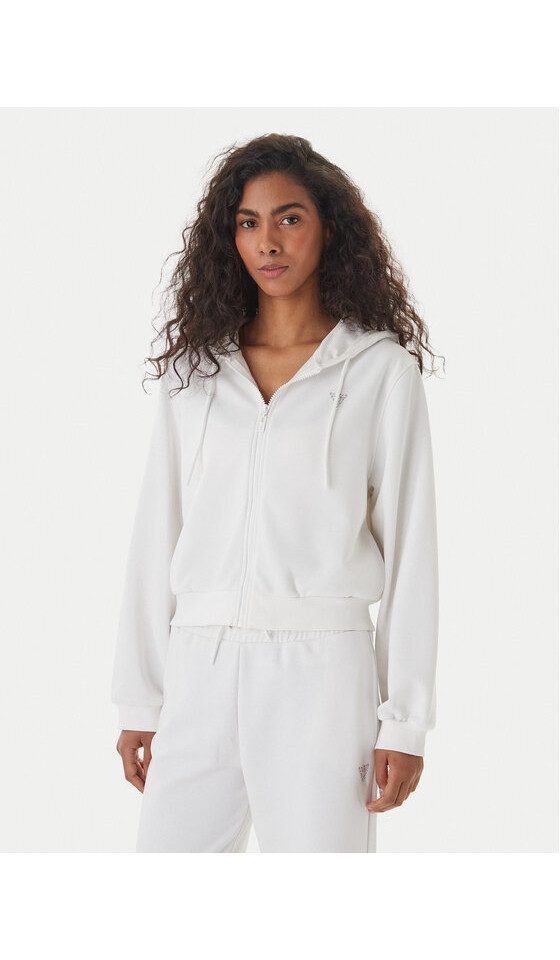 Guess Sweatjacke SILVY FULL ZIP HOODIE LOGO - Sweatjacke - Damen Hoodie