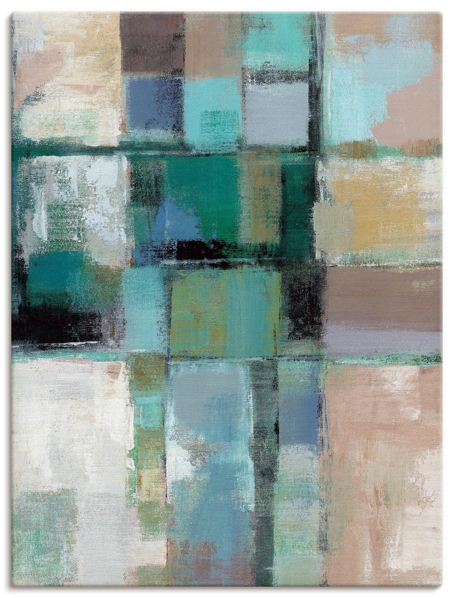 Artland Leinwandbild Inselfarben II, Muster (1 St), auf Holzrahmen gespannt